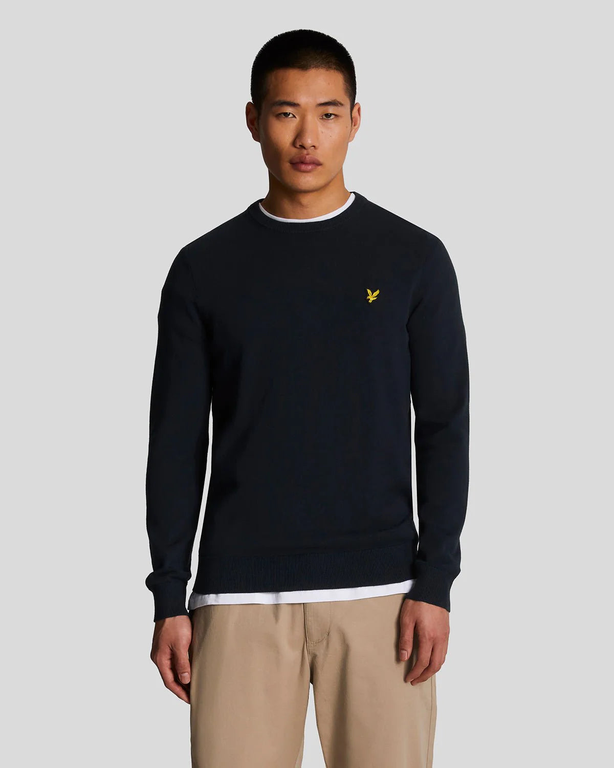 MAGLIONE GIROCOLLO LYLE & SCOTT UNICA TINTA