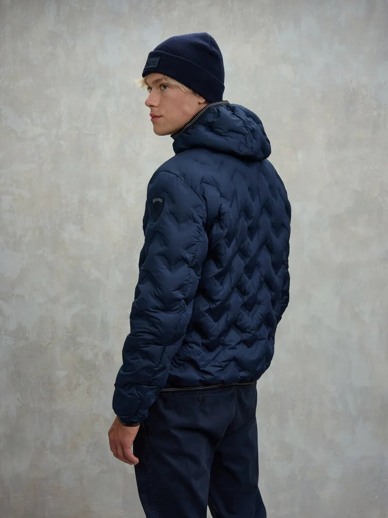 BLAUER PIUMINO AD ANGOLI PIERY 25WBLUC03233-007308 BLU 888