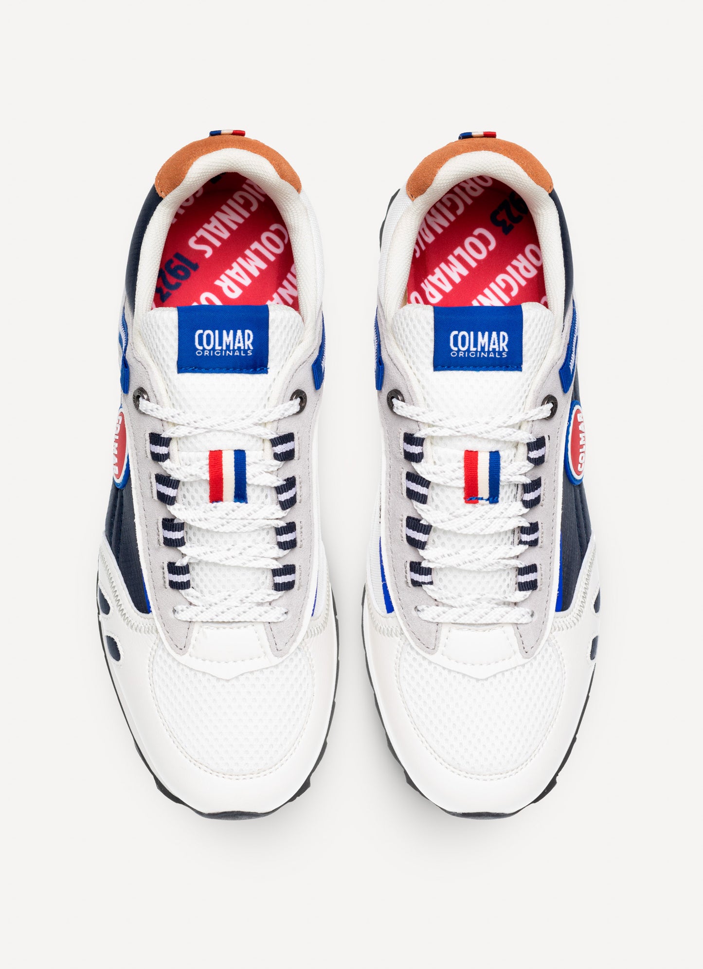 Scarpe Colmar Uomo Sneakers Travis Sport Dual BIANCO - BLU