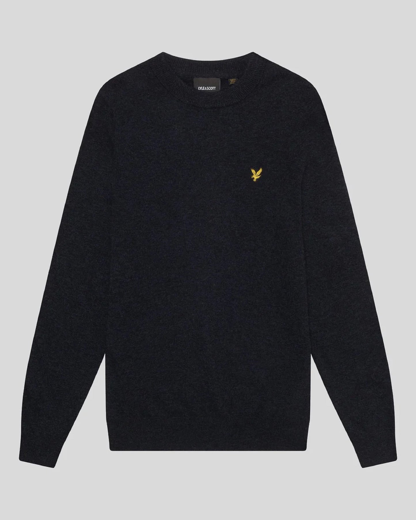 MAGLIONE GIROCOLLO IN MISTO LANA D'AGNELLO LYLE & SCOTT BLU