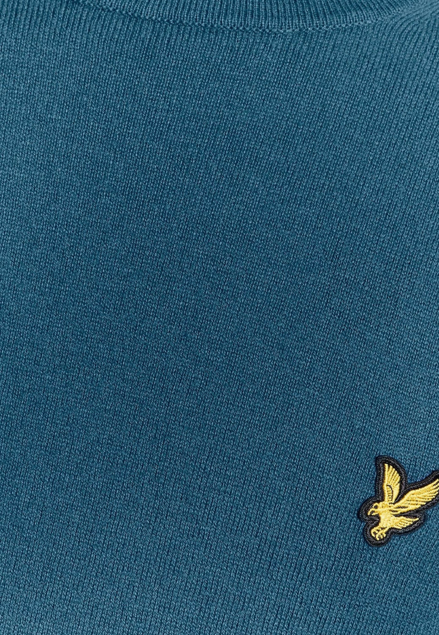 MAGLIONE GIROCOLLO IN COTONE MERINO LYLE & SCOTT ACQUE PROFONDE