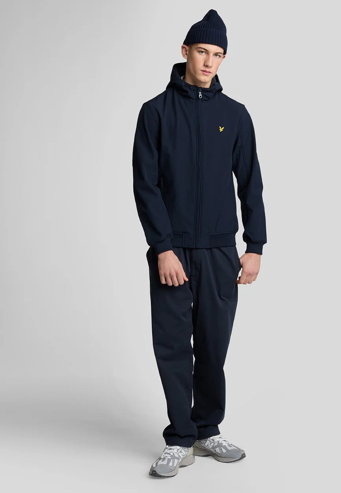 GIACCA SOFTSHELL FODERATA IN PILE LYLE & SCOTT BLU