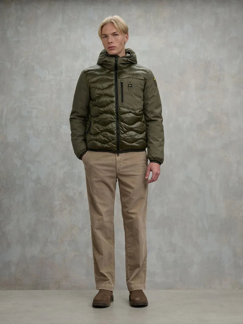 BLAUER PIUMINO UOMO IMBOTTITURA MISTA ALBERT 25WBLUC08078-006355 VERDE BOSCO 670