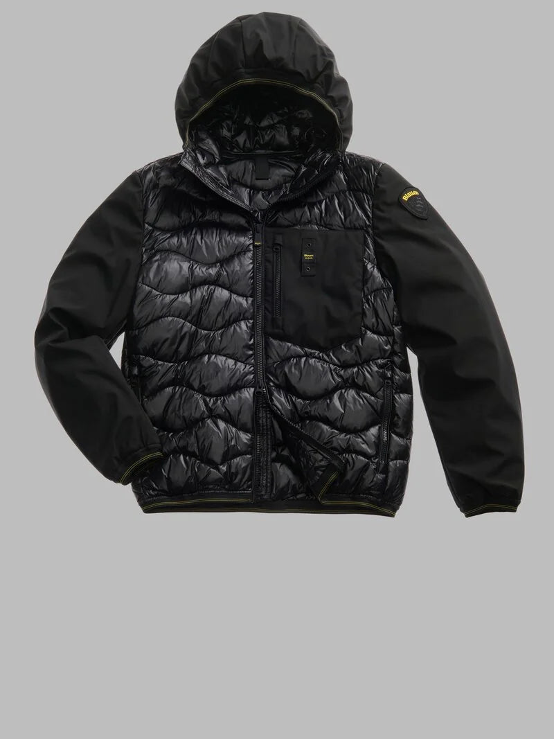 BLAUER PIUMINO UOMO IMBOTTITURA MISTA ALBERT 25WBLUC08078-006355 NERO 999