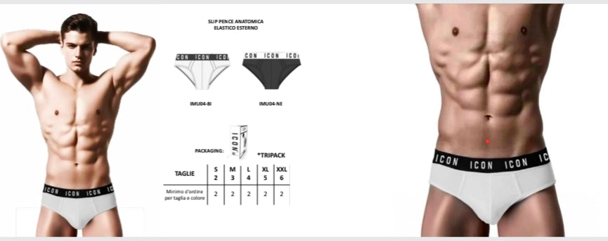 SLIP ICON TRIPACK BOX 3 PEZZI UNDERWEAR