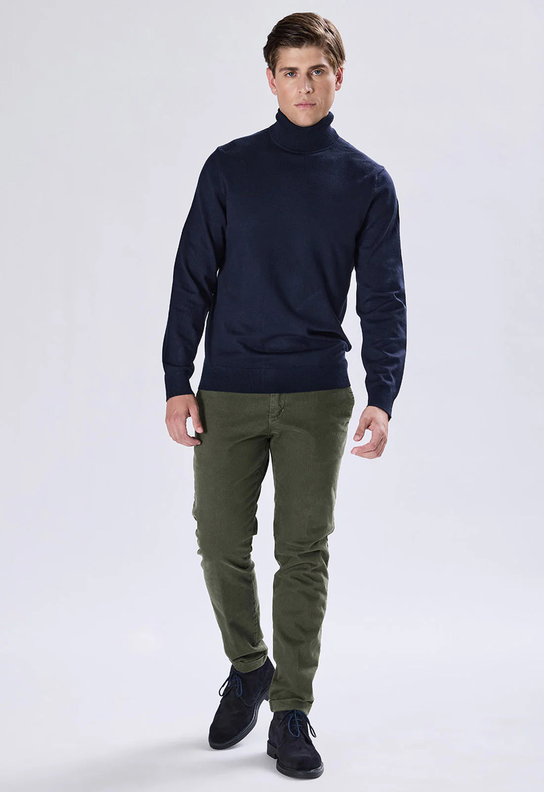 MAGLIONCINO DOLCEVITA COLLO ALTO SOTTOGIACCA BLU
