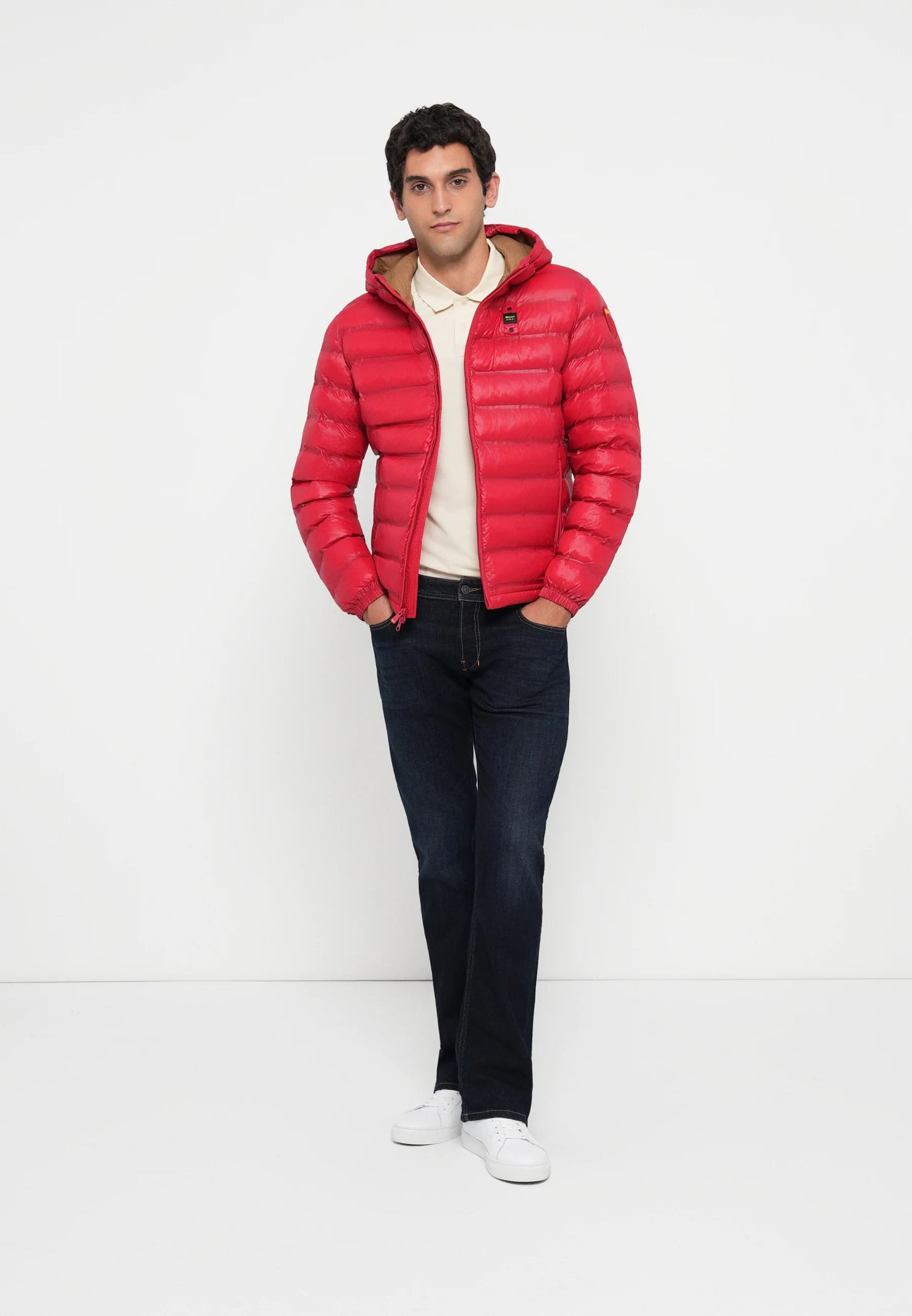 BLAUER GIUBBETTO TERMOSALDATO CON CAPPUCCIO CHARLES 25WBLUC02132-007284 ROSSO 522