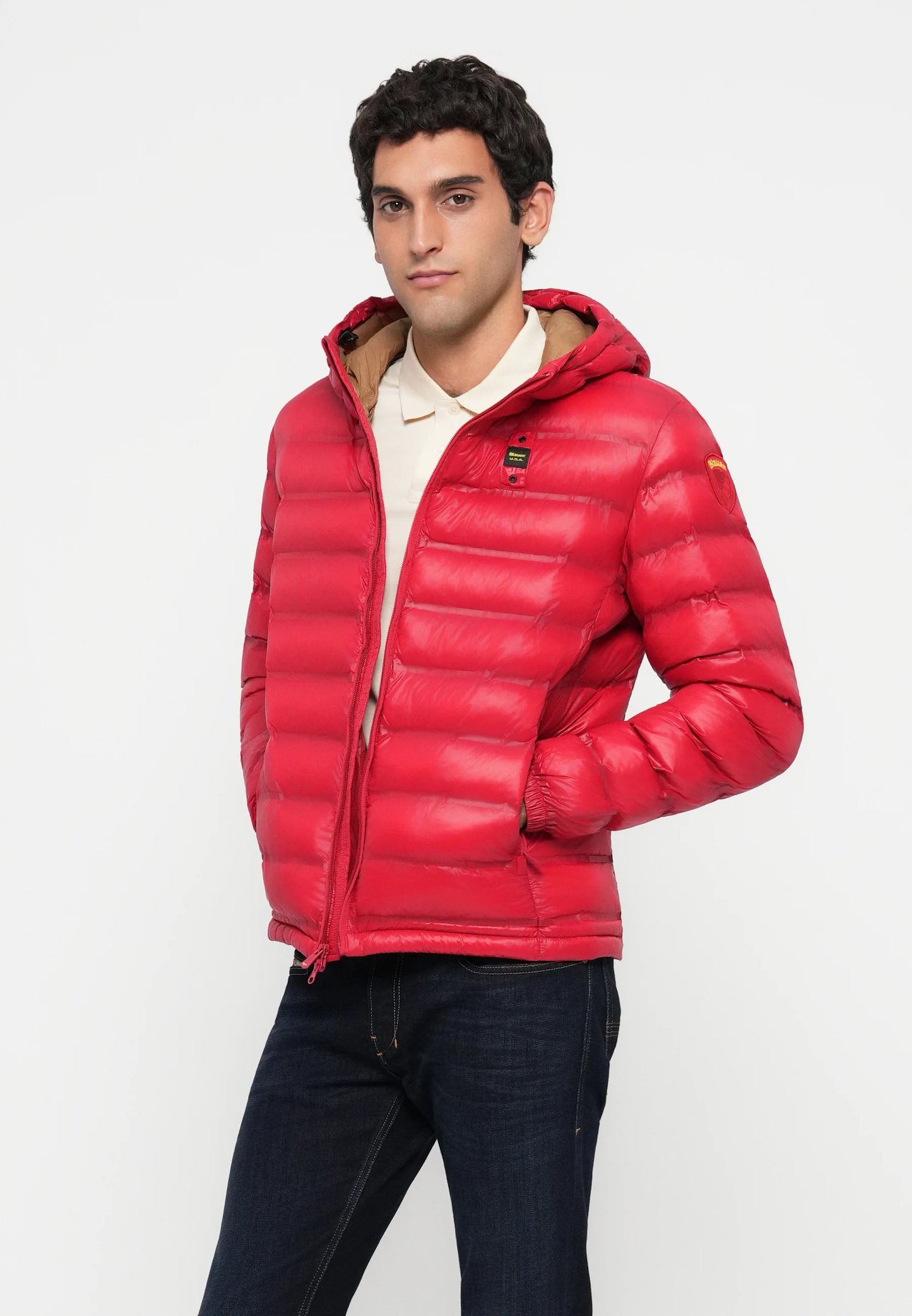 BLAUER GIUBBETTO TERMOSALDATO CON CAPPUCCIO CHARLES 25WBLUC02132-007284 ROSSO 522