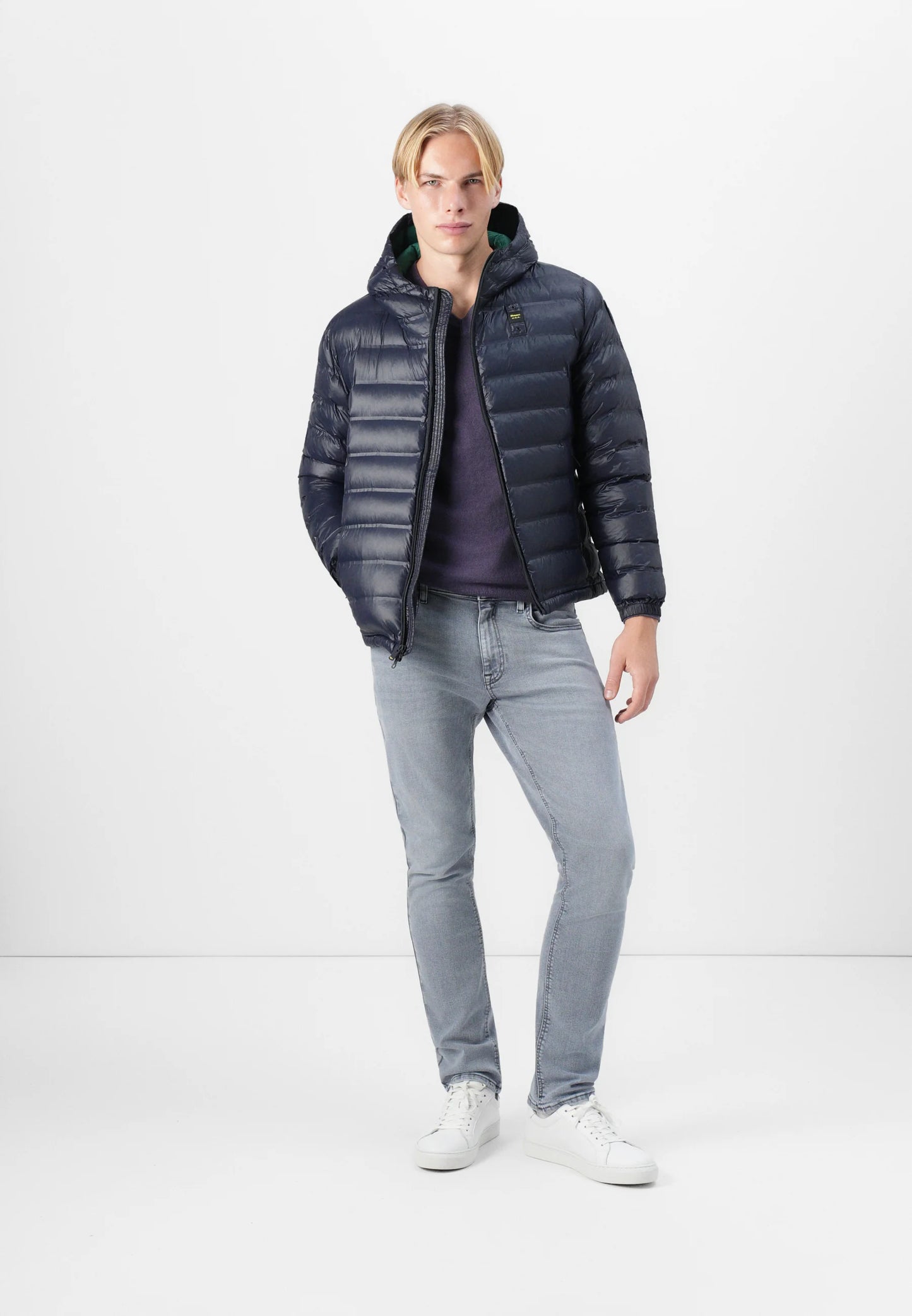 BLAUER GIUBBETTO TERMOSALDATO CON CAPPUCCIO CHARLES 25WBLUC02132-007284 BLU 888