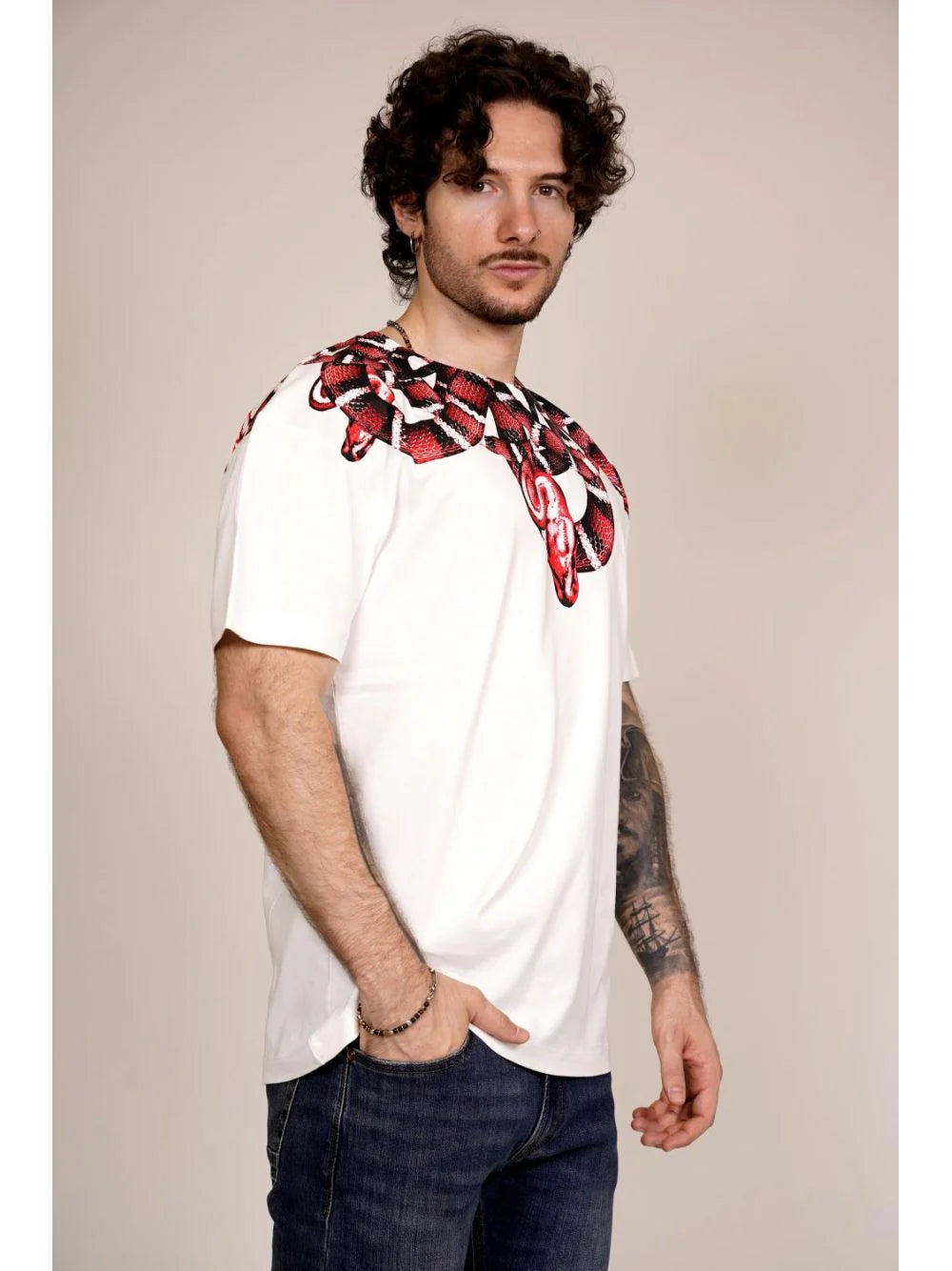 T-Shirt Con Stampa Serpenti County Of Milan