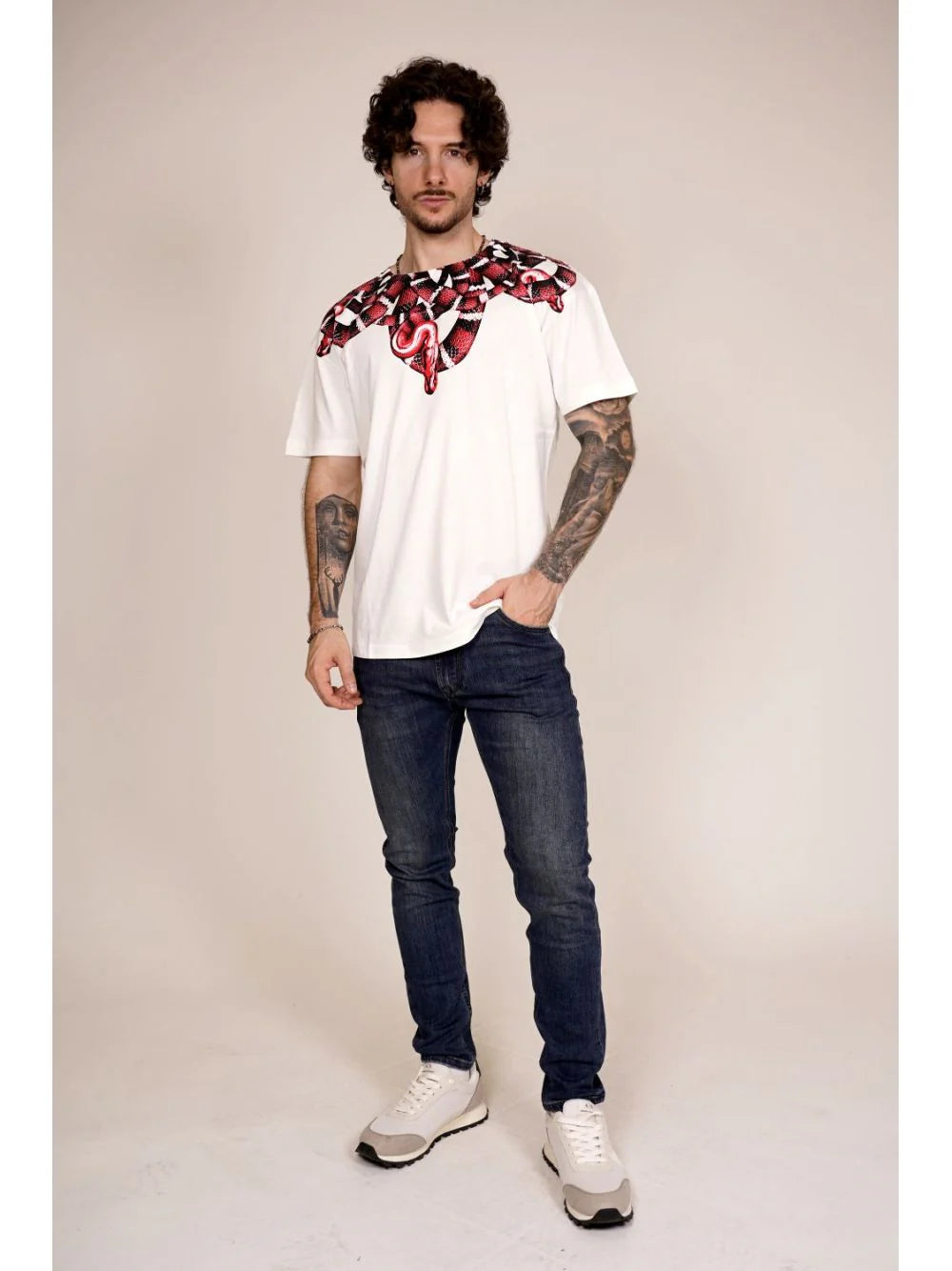 T-Shirt Con Stampa Serpenti County Of Milan