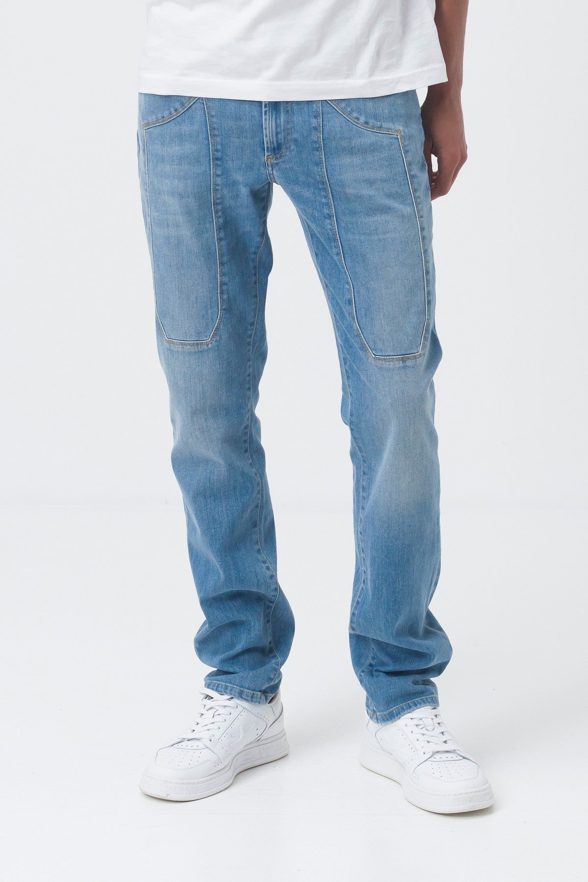 JECKERSON JEANS SLIM FIT DENIM CHIARO