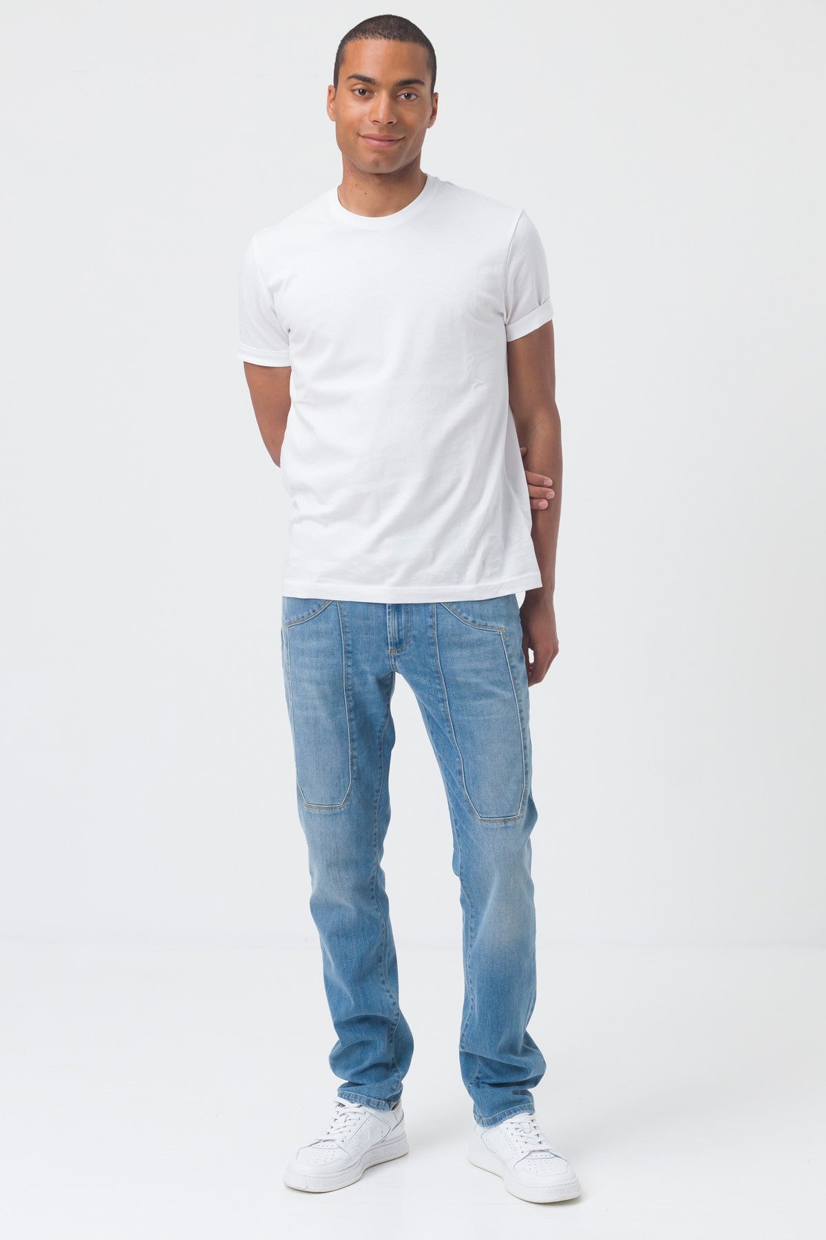 JECKERSON JEANS SLIM FIT DENIM CHIARO