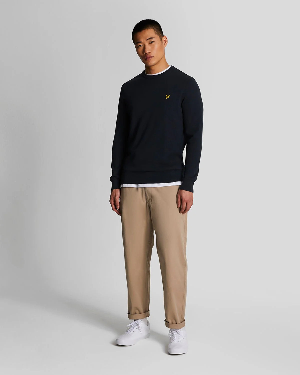 MAGLIONE GIROCOLLO LYLE & SCOTT UNICA TINTA