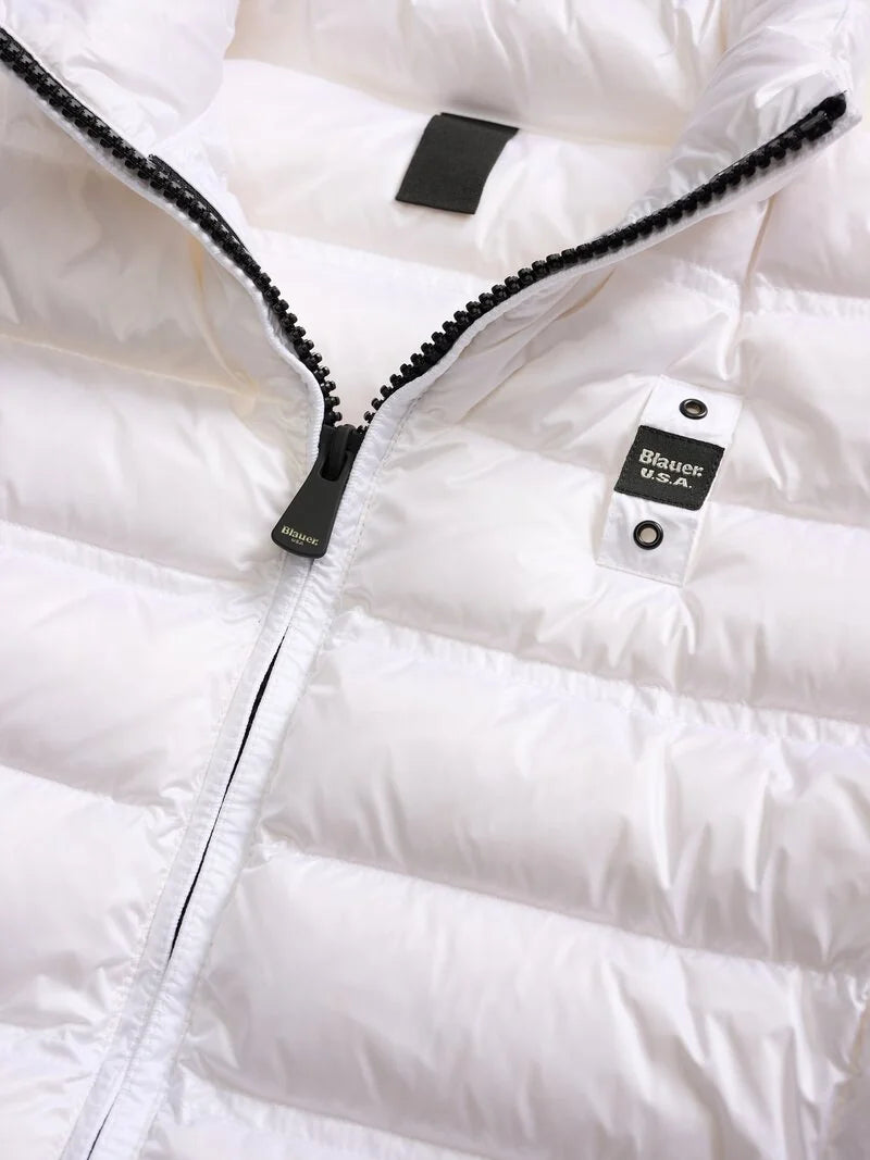 BLAUER PIUMINO CON COLLO ALLA COREANA GEORGIA 25WBLDC03092-006719 BIANCO 100