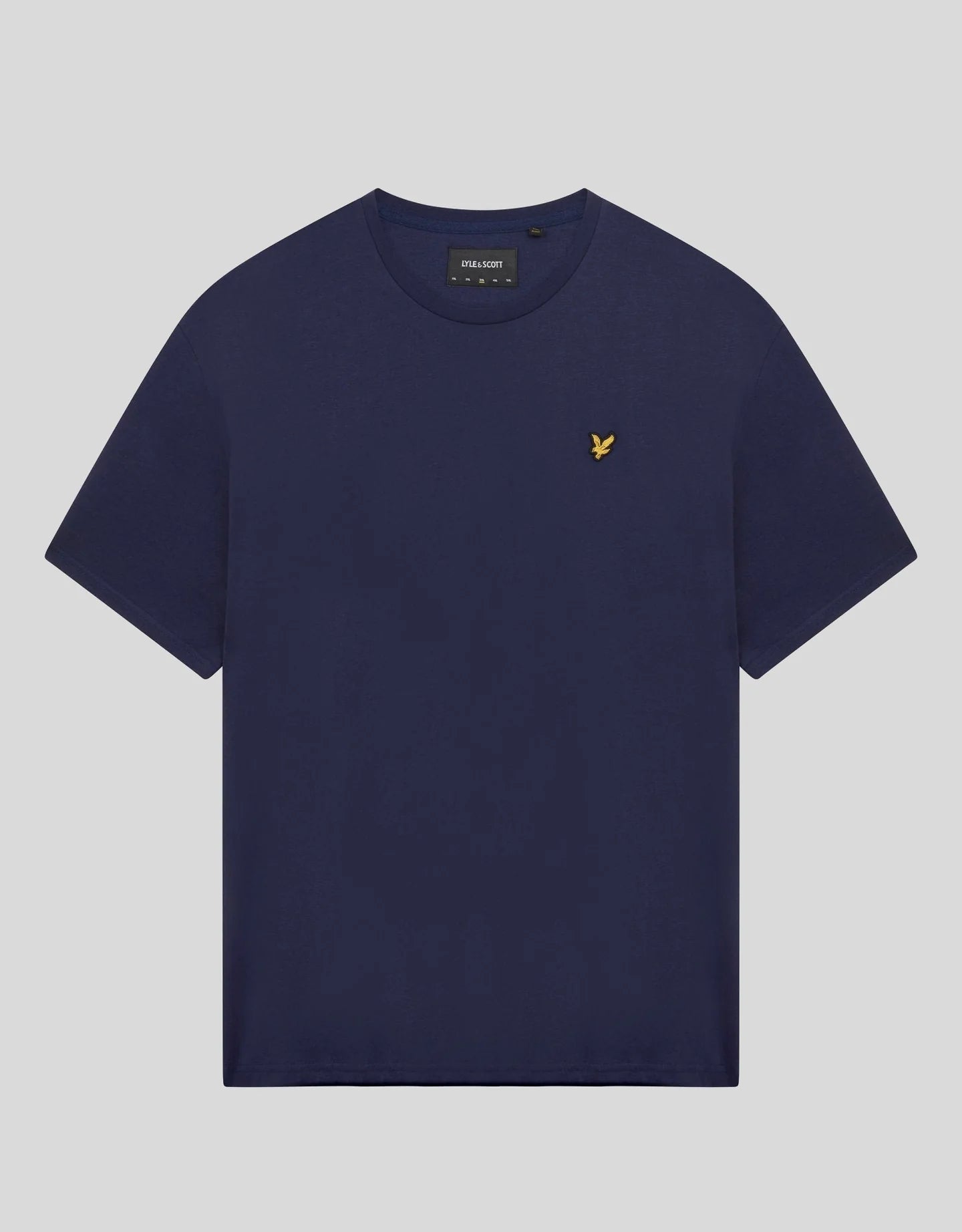 T-SHIRT LYLE & SCOTT MEZZA MANICA GIROCOLLO COTONE BASIC BLU NAVY
