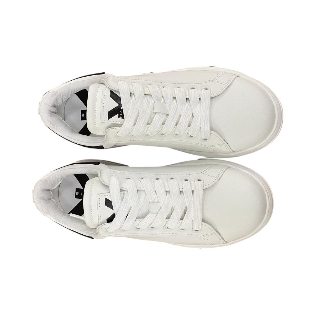 RICHMOND SCARPE SNEAKERS UOMO IN PELLE LOGO JOHN RICHMOND BIANCO