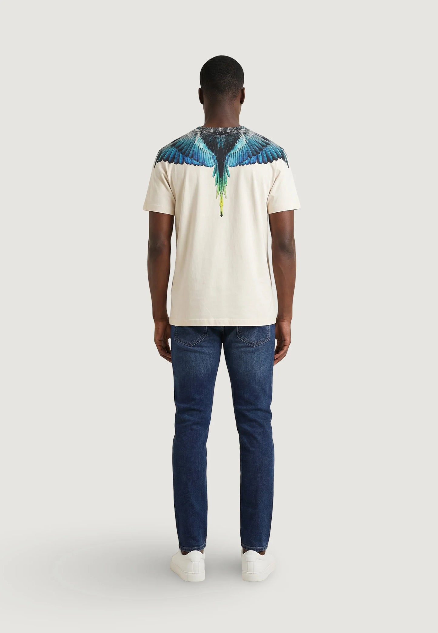 MARCELO BURLON T-SHIRT MEZZA MANICA COUNTY OF MILAN BIANCA