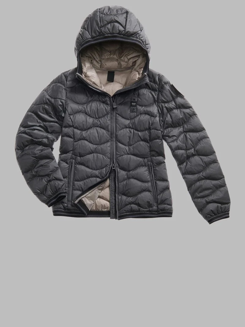BLAUER PIUMINO AD ONDE CAMELIA 25WBLDC03095-006047 GRIGIO ANTRACITE 978