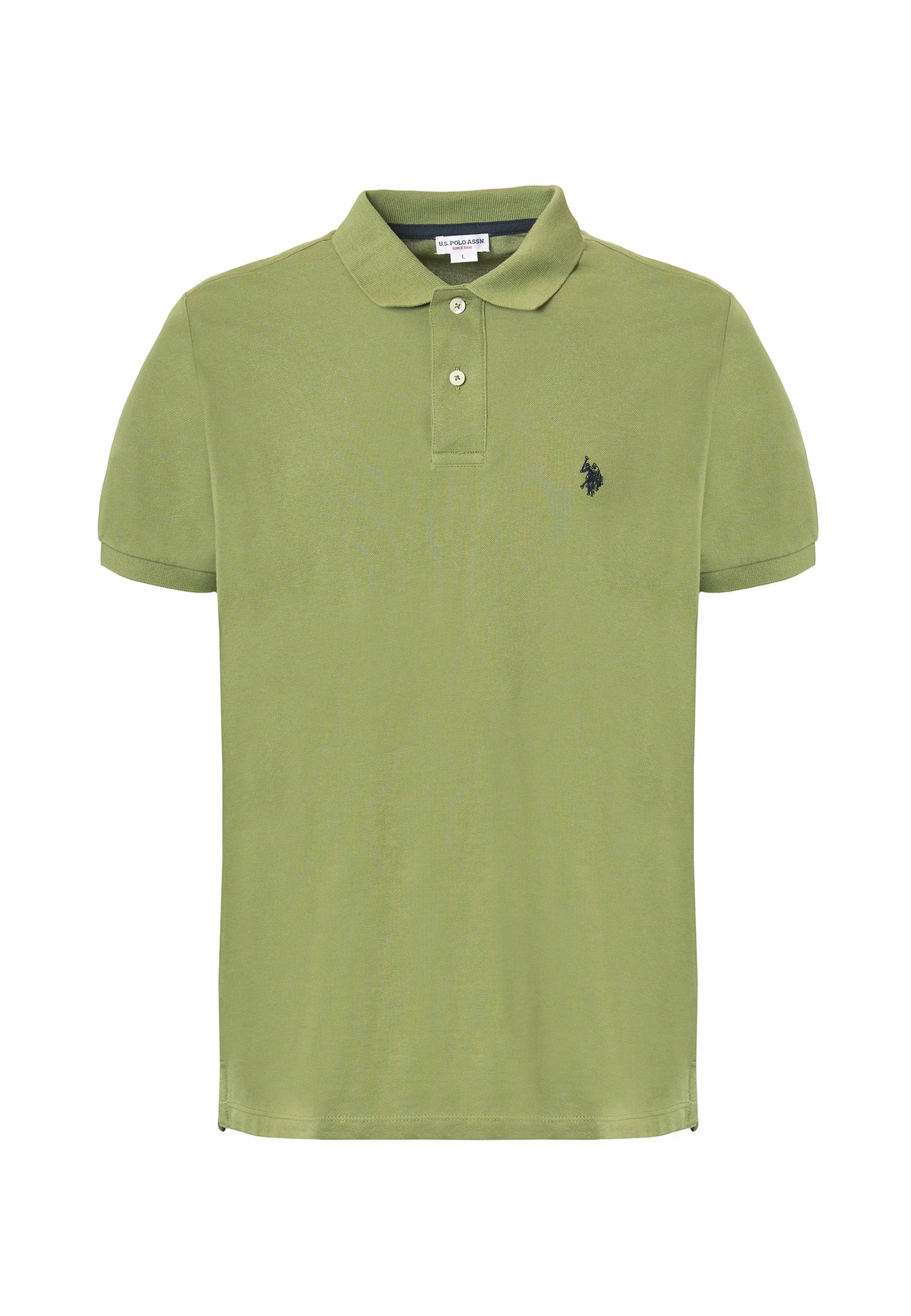 POLO UOMO US POLO ASSN IN COTONE PIQUET VERDE