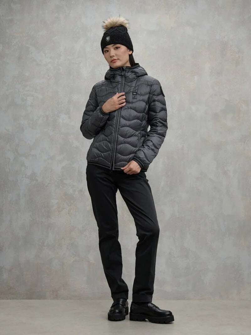 BLAUER PIUMINO AD ONDE CAMELIA 25WBLDC03095-006047 GRIGIO ANTRACITE 978