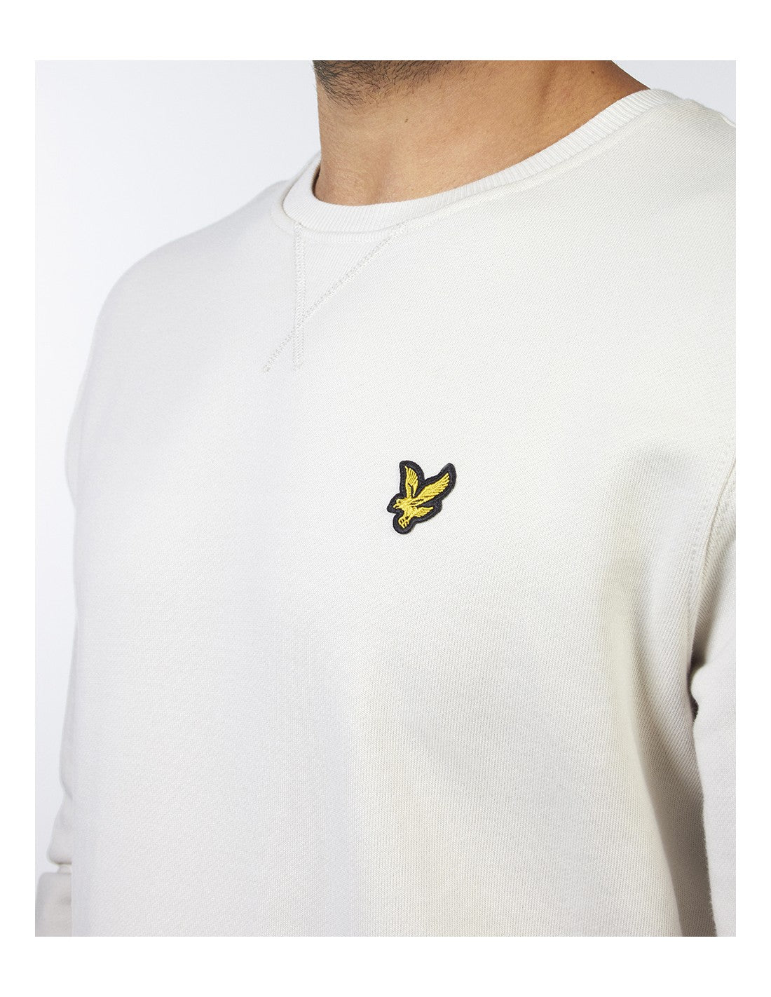 FELPA LYLE & SCOTT GIROCOLLO UNICA TINTA