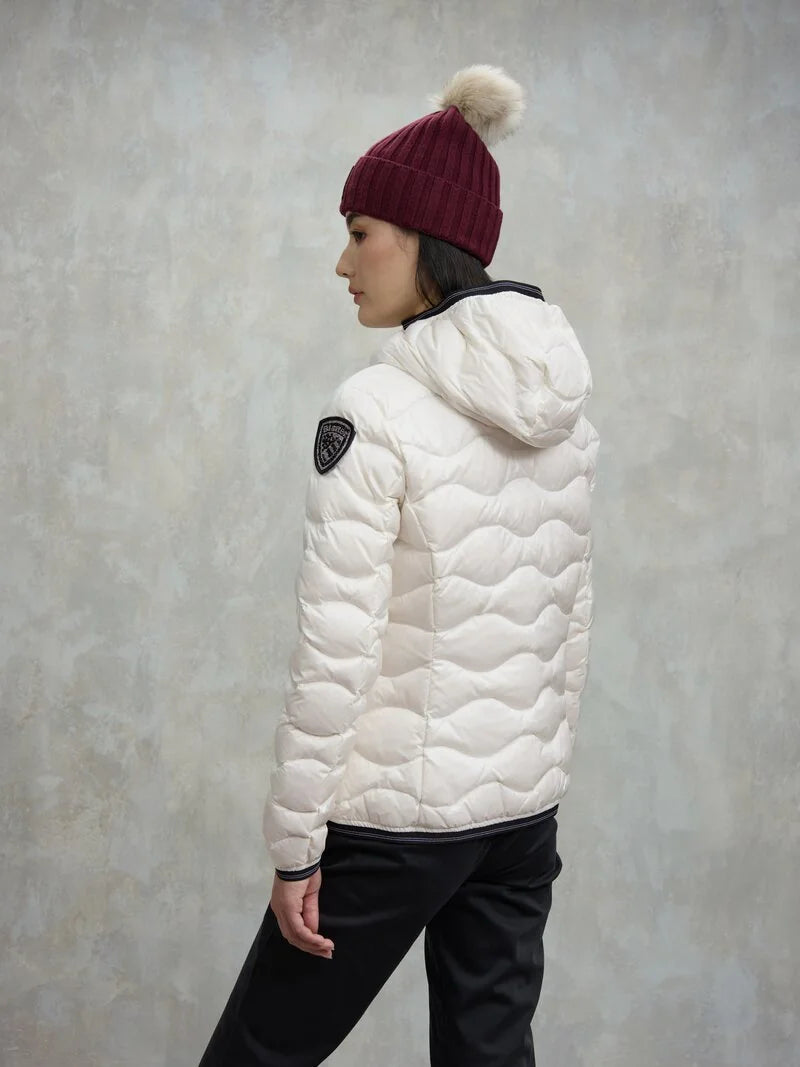 BLAUER PIUMINO AD ONDE CAMELIA 25WBLDC03095-006047 BIANCO OTTICO 100