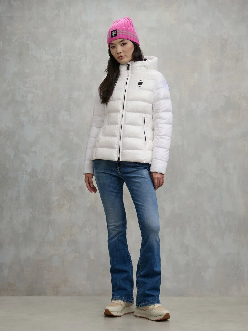 BLAUER GIUBBETTO A RIGHE CAROLL 25WBLDC02072-006648 BIANCO OTTICO 100