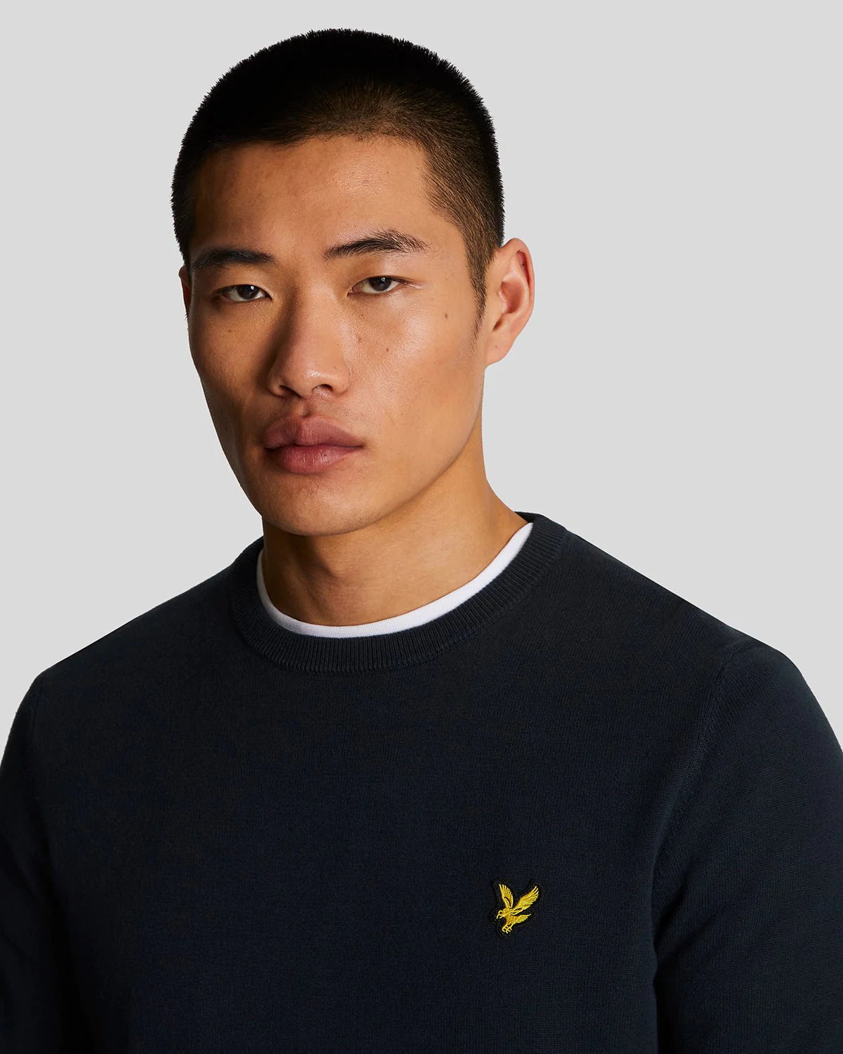 MAGLIONE GIROCOLLO LYLE & SCOTT UNICA TINTA