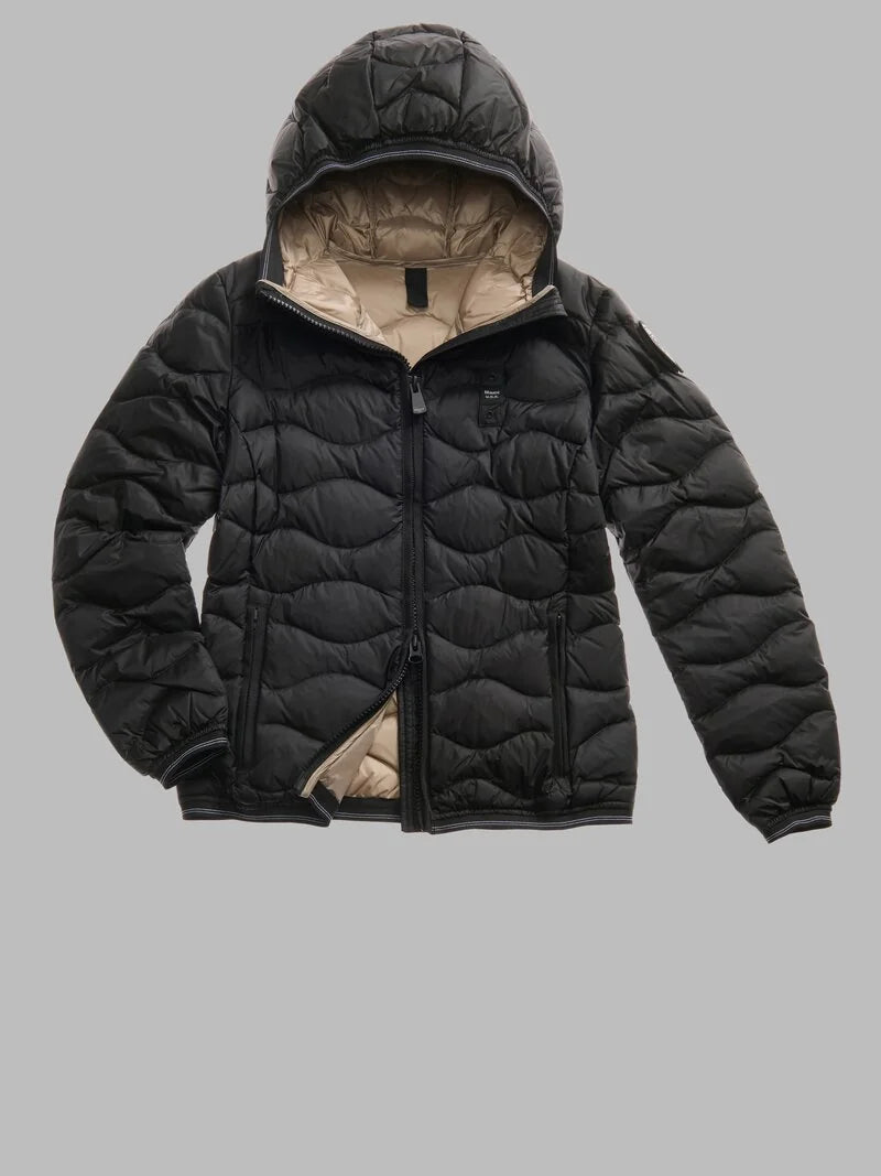 BLAUER PIUMINO AD ONDE CAMELIA 25WBLDC03095-006047 NERO 999