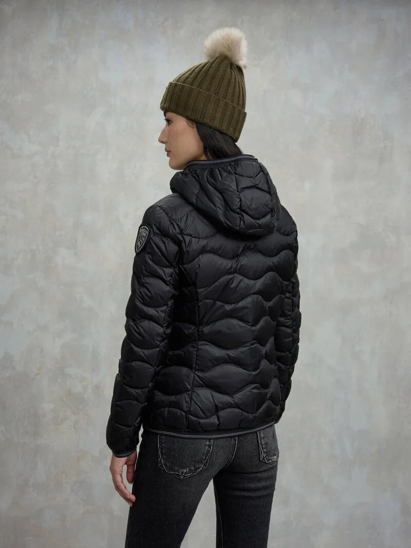 BLAUER PIUMINO AD ONDE CAMELIA 25WBLDC03095-006047 NERO 999