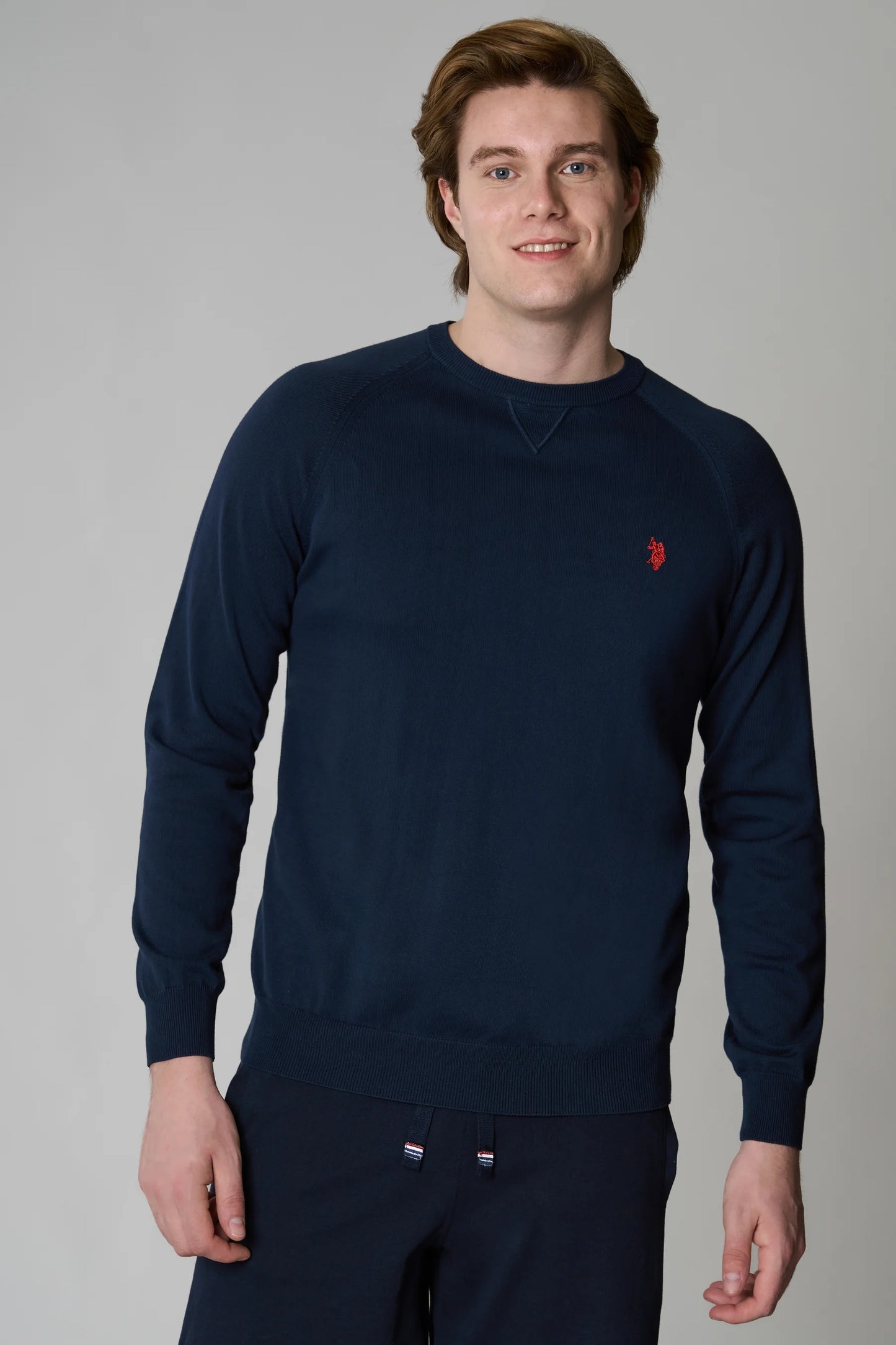 FELPA US POLO ASSN GIROCOLLO IN COTONE