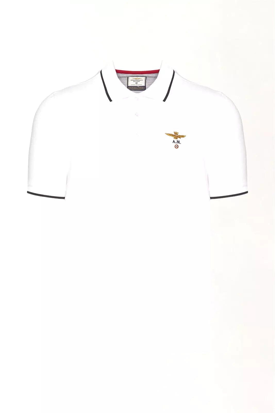 Polo Aeronautica Militare basica in cotone pique'