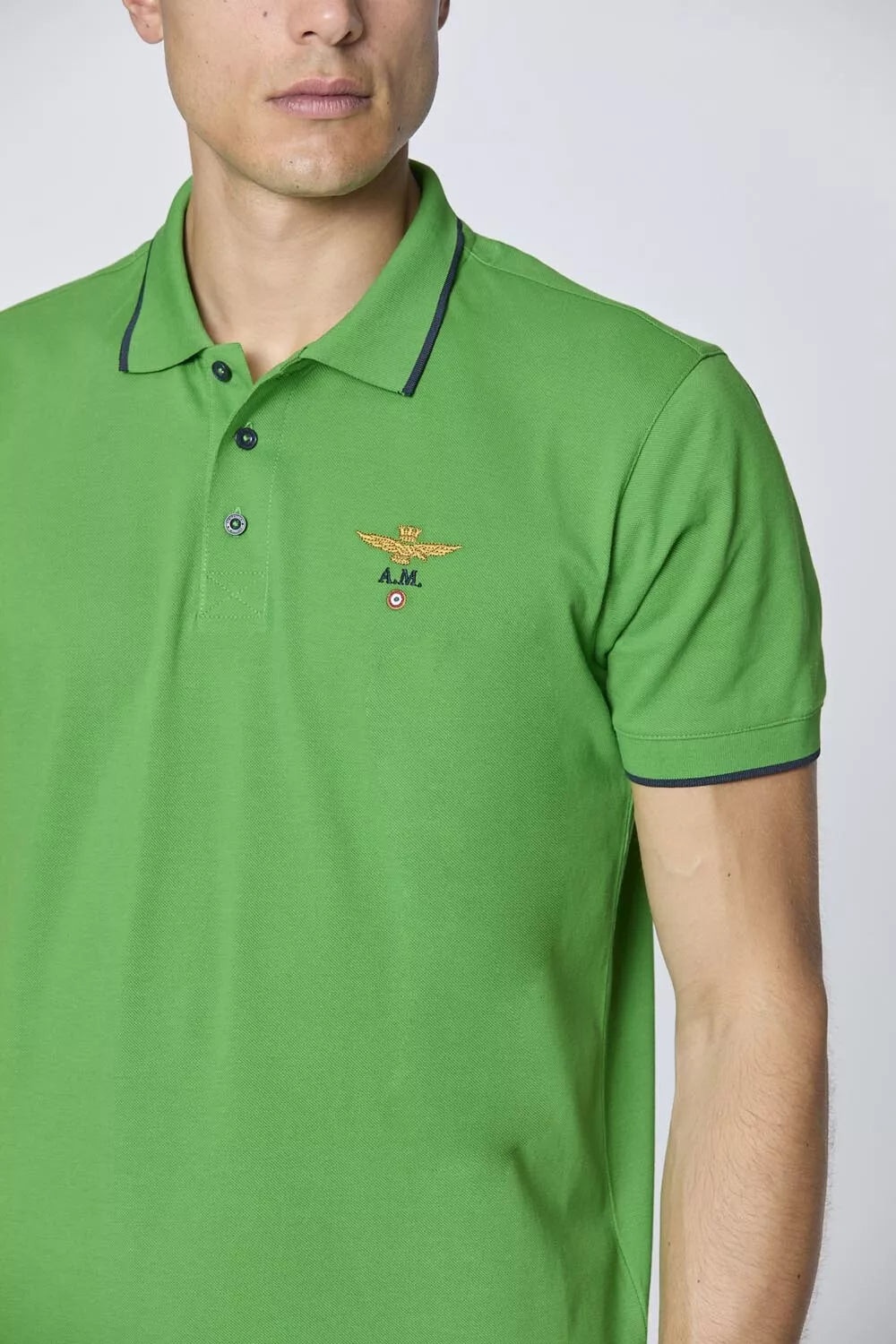 Polo Aeronautica Militare basica in cotone pique'