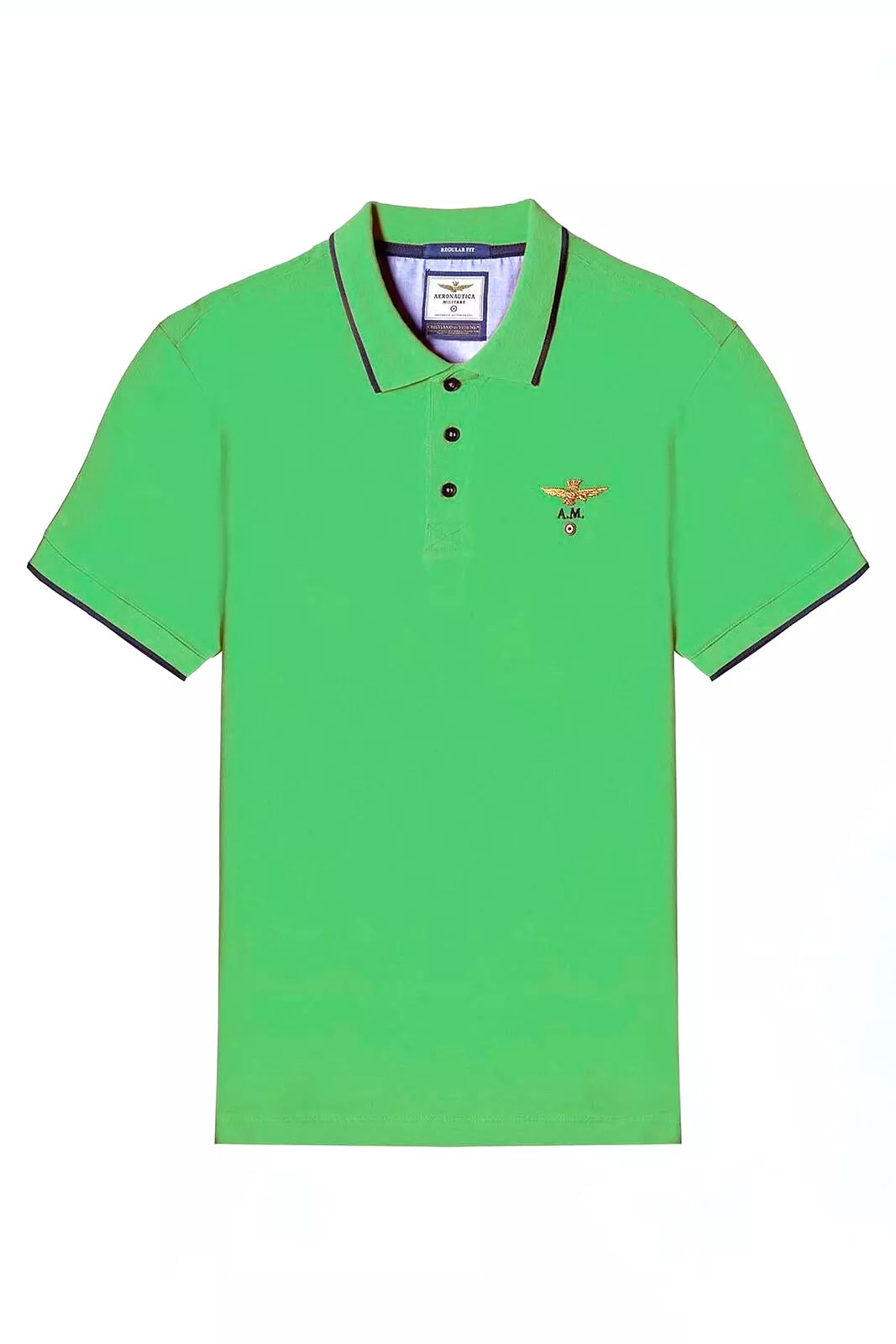 Polo Aeronautica Militare basica in cotone pique'