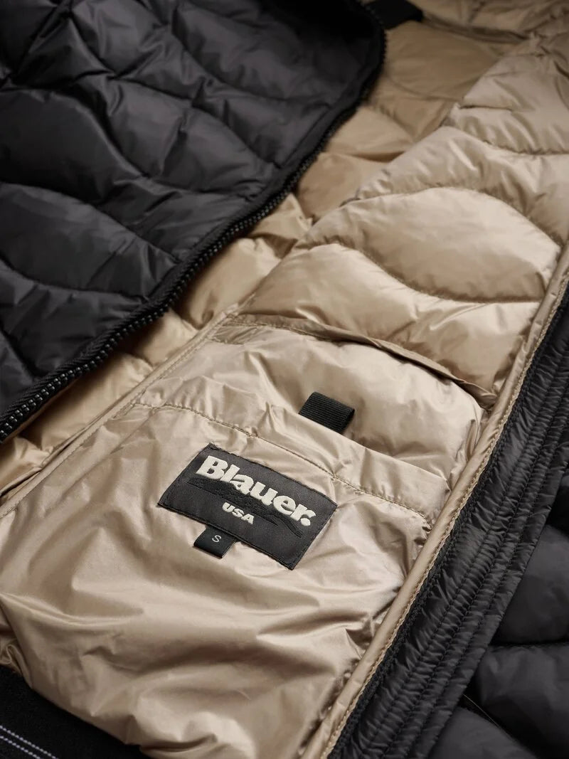 BLAUER PIUMINO CON BORDO IN PELLICCIA ALDIE 25WBLDC03096-006047 NERO 999