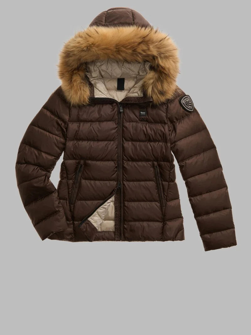 BLAUER PIUMINO A RIGHE ARCADIA 25WBLDC03099-006047 CASTAGNA 365