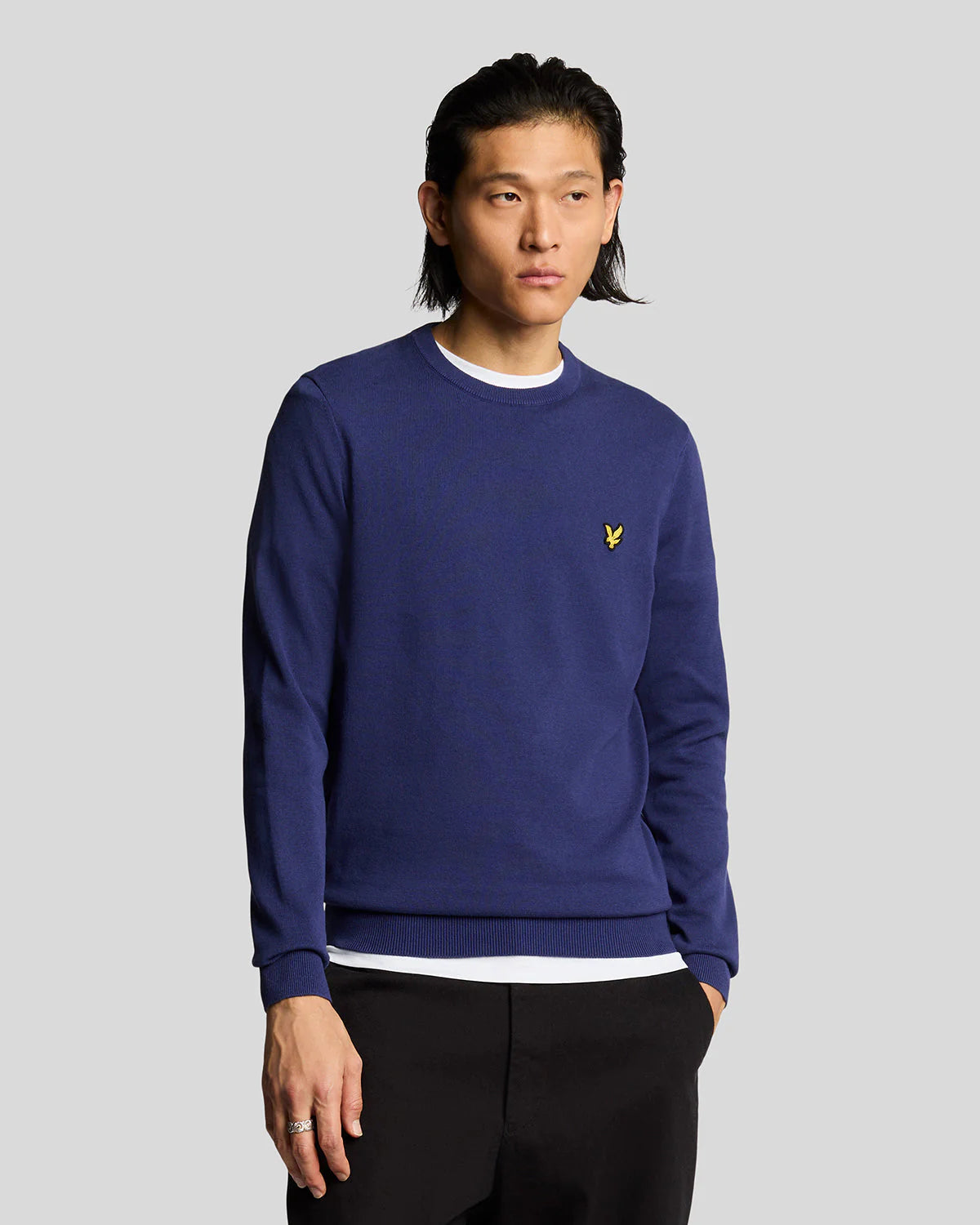 MAGLIONE GIROCOLLO LYLE & SCOTT UNICA TINTA