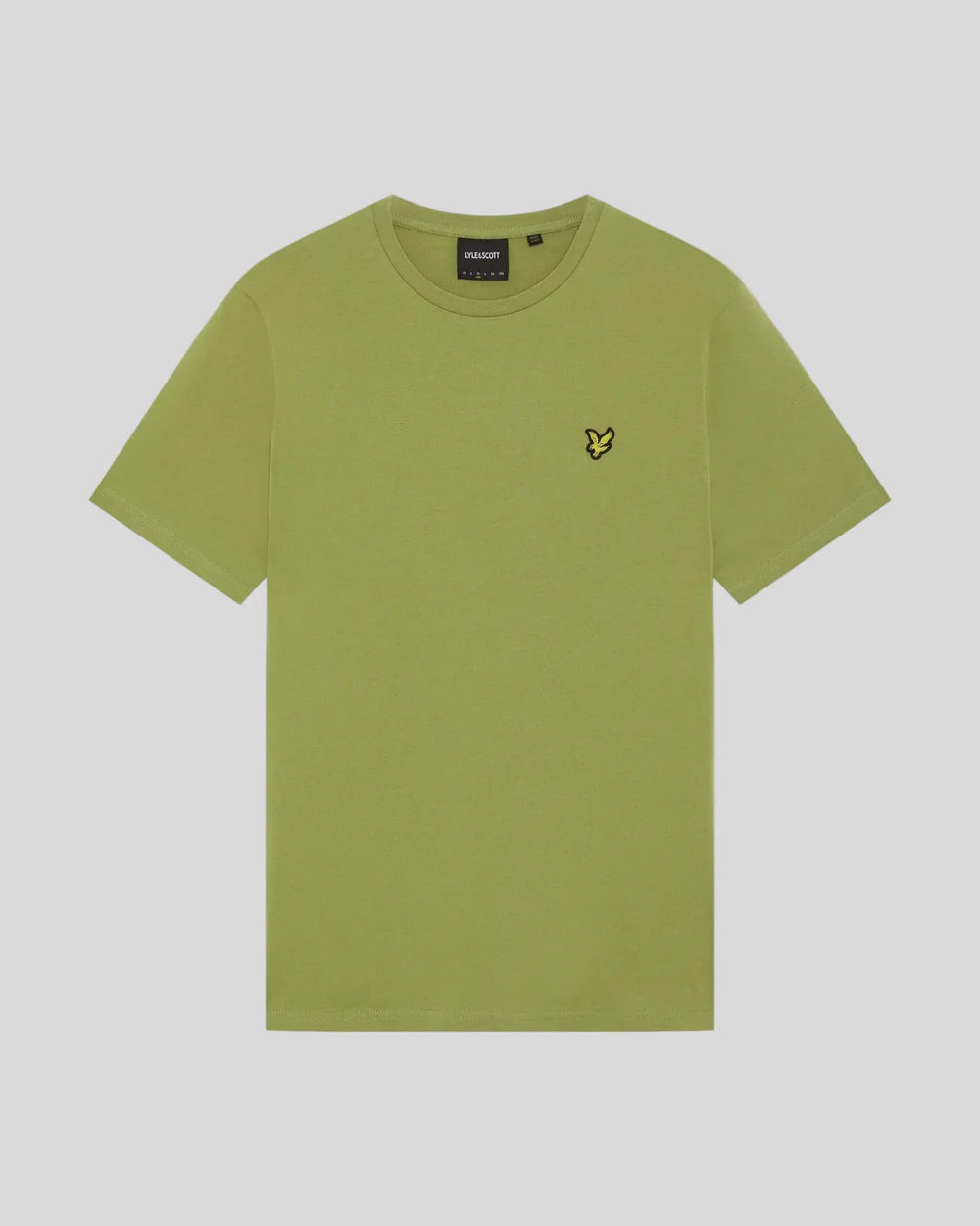 T-SHIRT LYLE & SCOTT MEZZA MANICA GIROCOLLO COTONE BASIC VERDE CHIARO