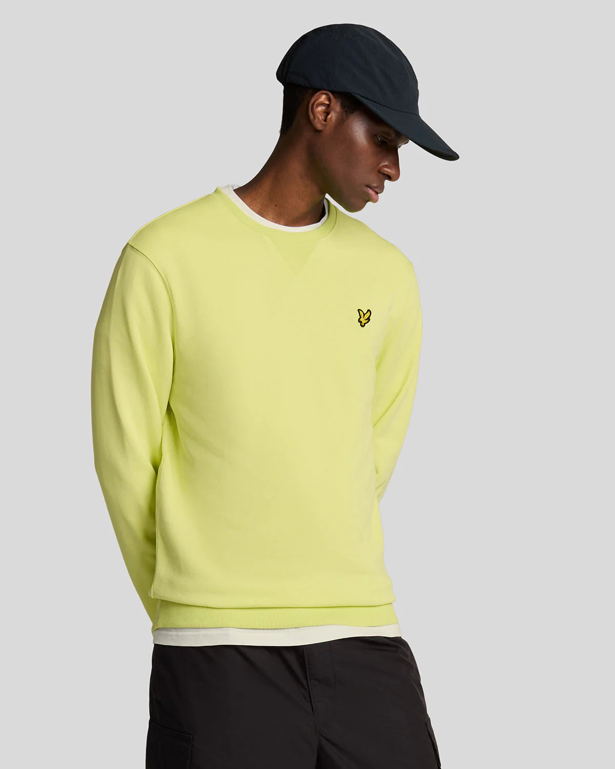 FELPA LYLE & SCOTT GIROCOLLO UNICA TINTA