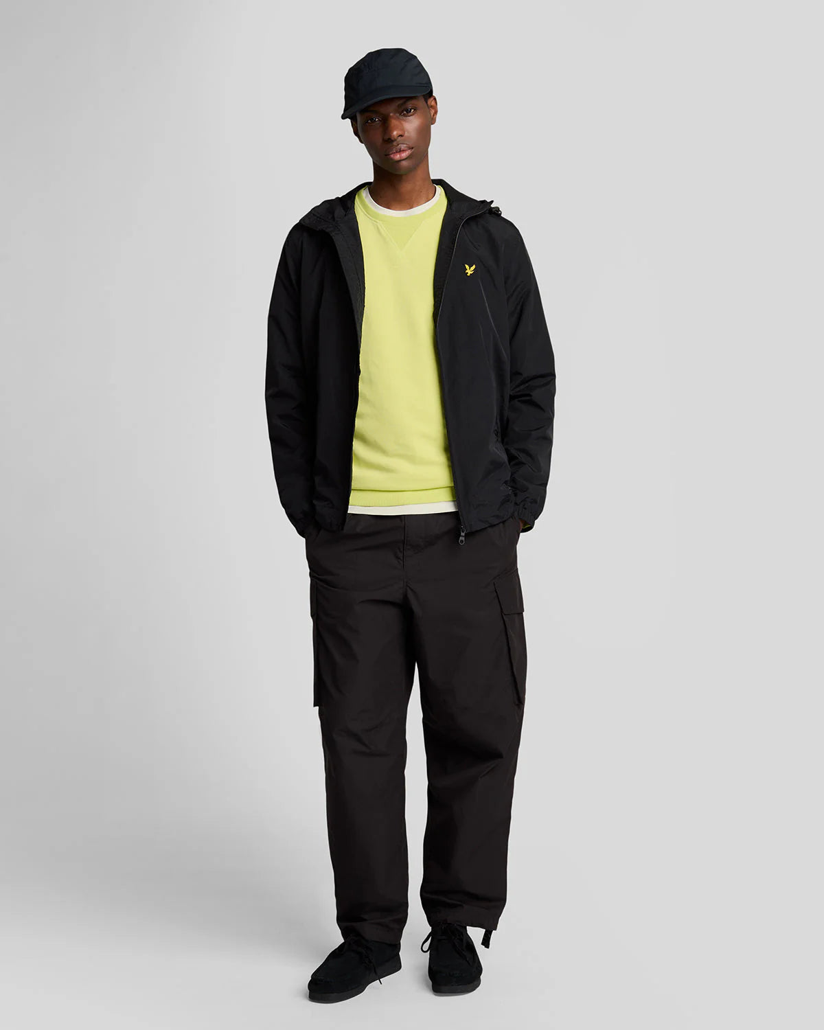 FELPA LYLE & SCOTT GIROCOLLO UNICA TINTA