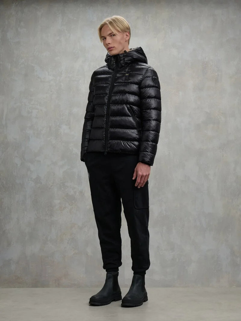 BLAUER GIUBBETTO UOMO IN NYLON ECO ADAMS 25WBLUC02079-A05958 NERO 999