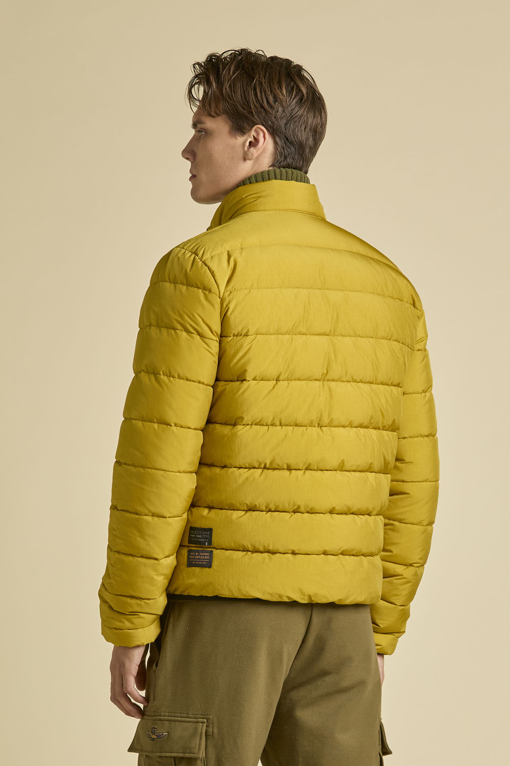 GIUBBINO IN NYLON CDRINKLE CANGIANTE AERONAUTICA MILITARE ARANCIO