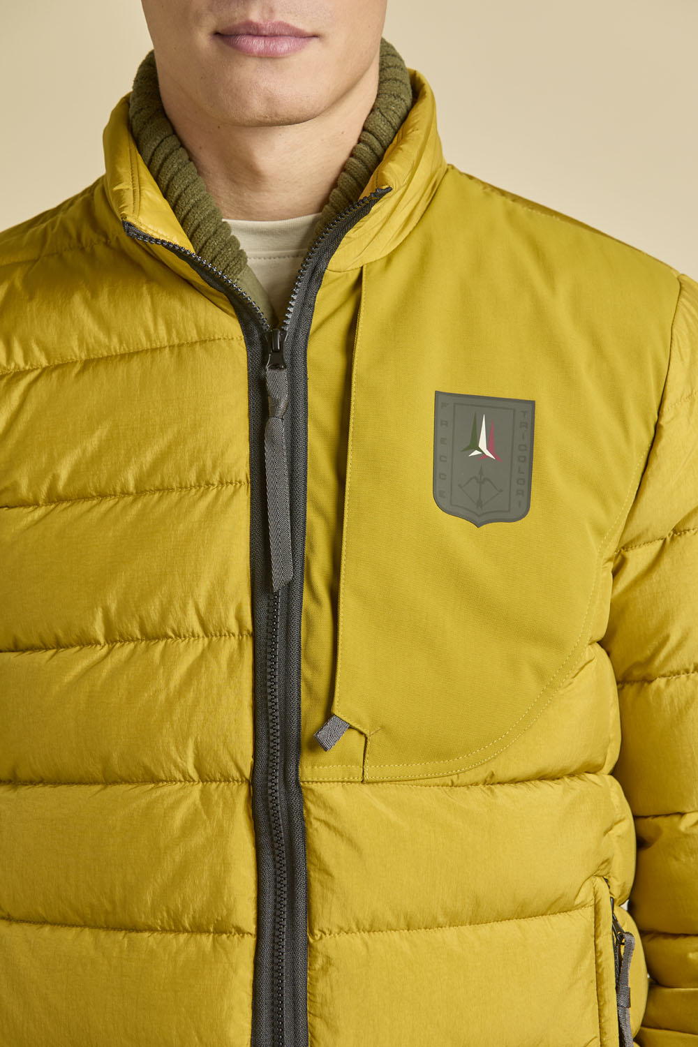 GIUBBINO IN NYLON CDRINKLE CANGIANTE AERONAUTICA MILITARE ARANCIO