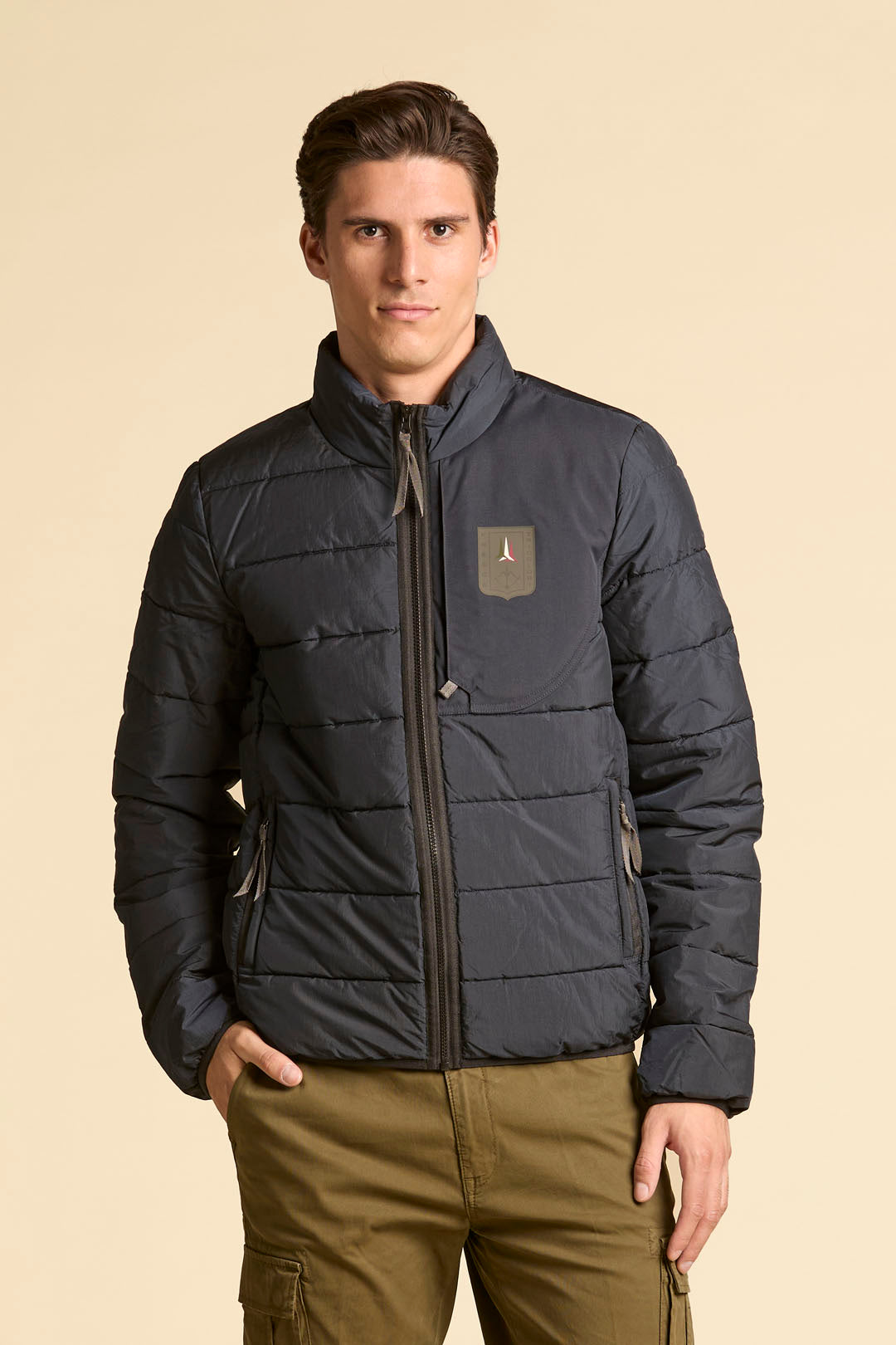 GIUBBINO IN NYLON CDRINKLE CANGIANTE AERONAUTICA MILITARE BLU