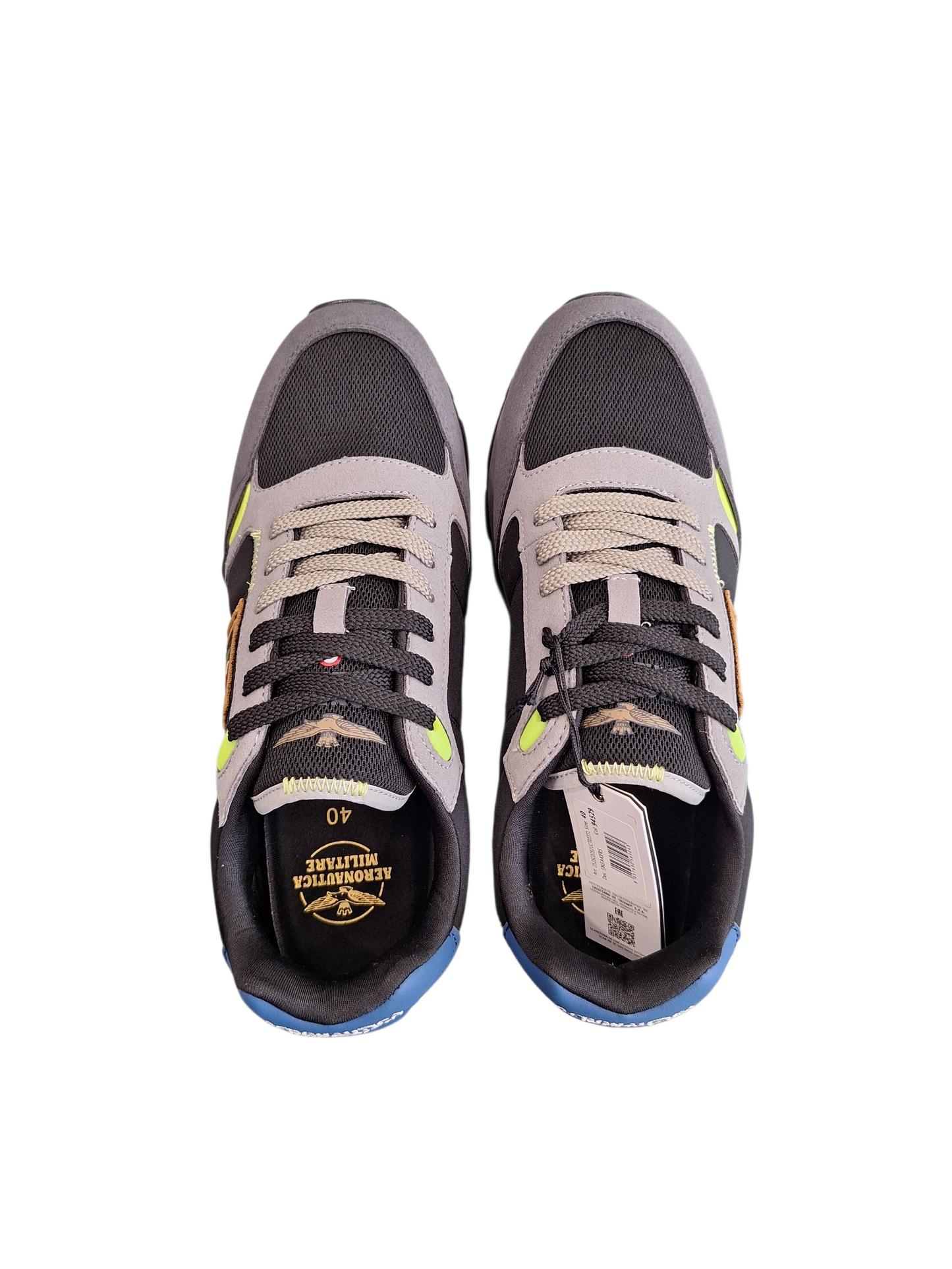 SCARPE AERONAUTICA MILITARE FRECCE TRICOLORI UOMO GRIGIO