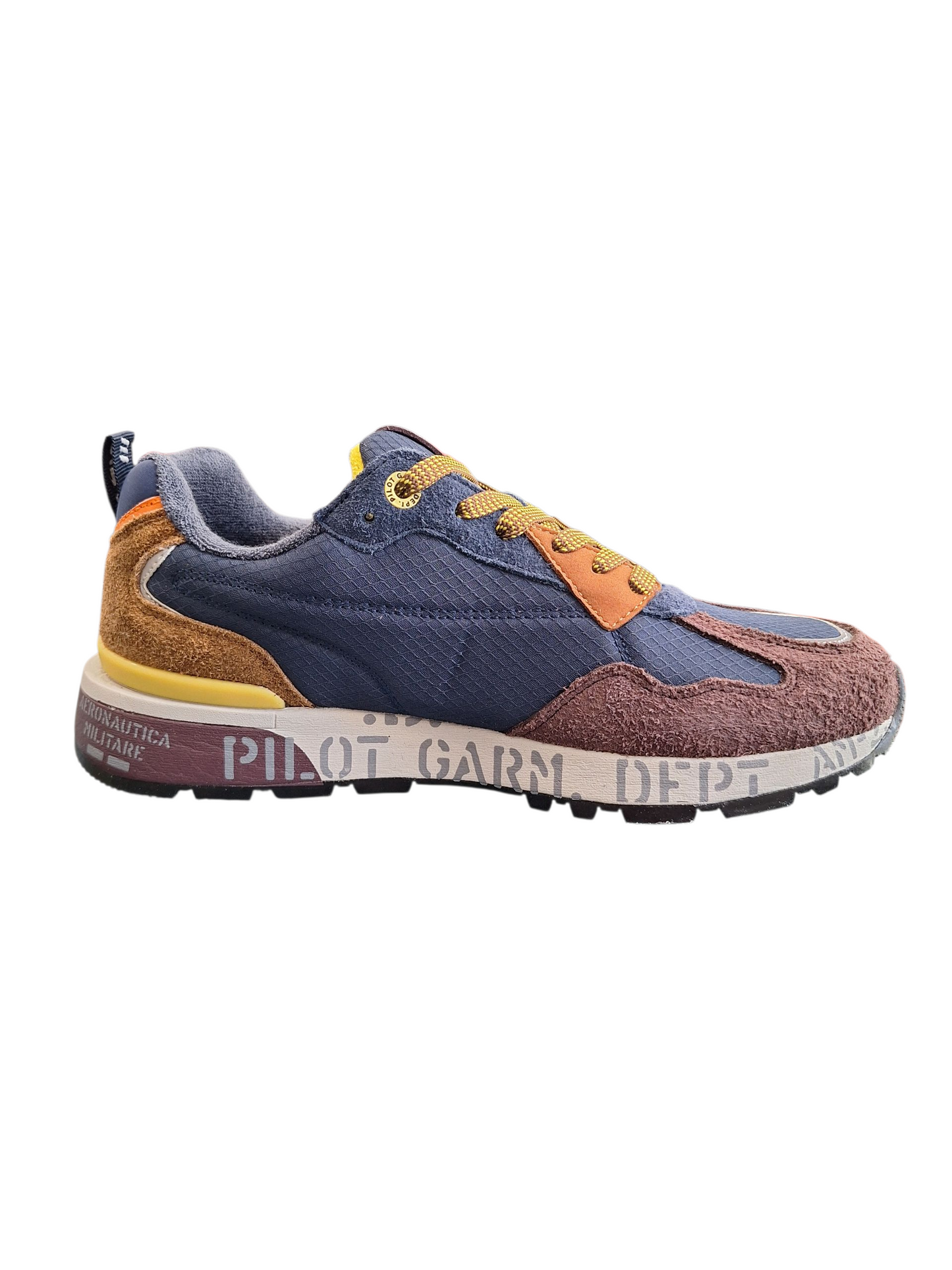 SCARPE AERONAUTICA MILITARE FRECCE TRICOLORI UOMO BORDEAUX PILOT