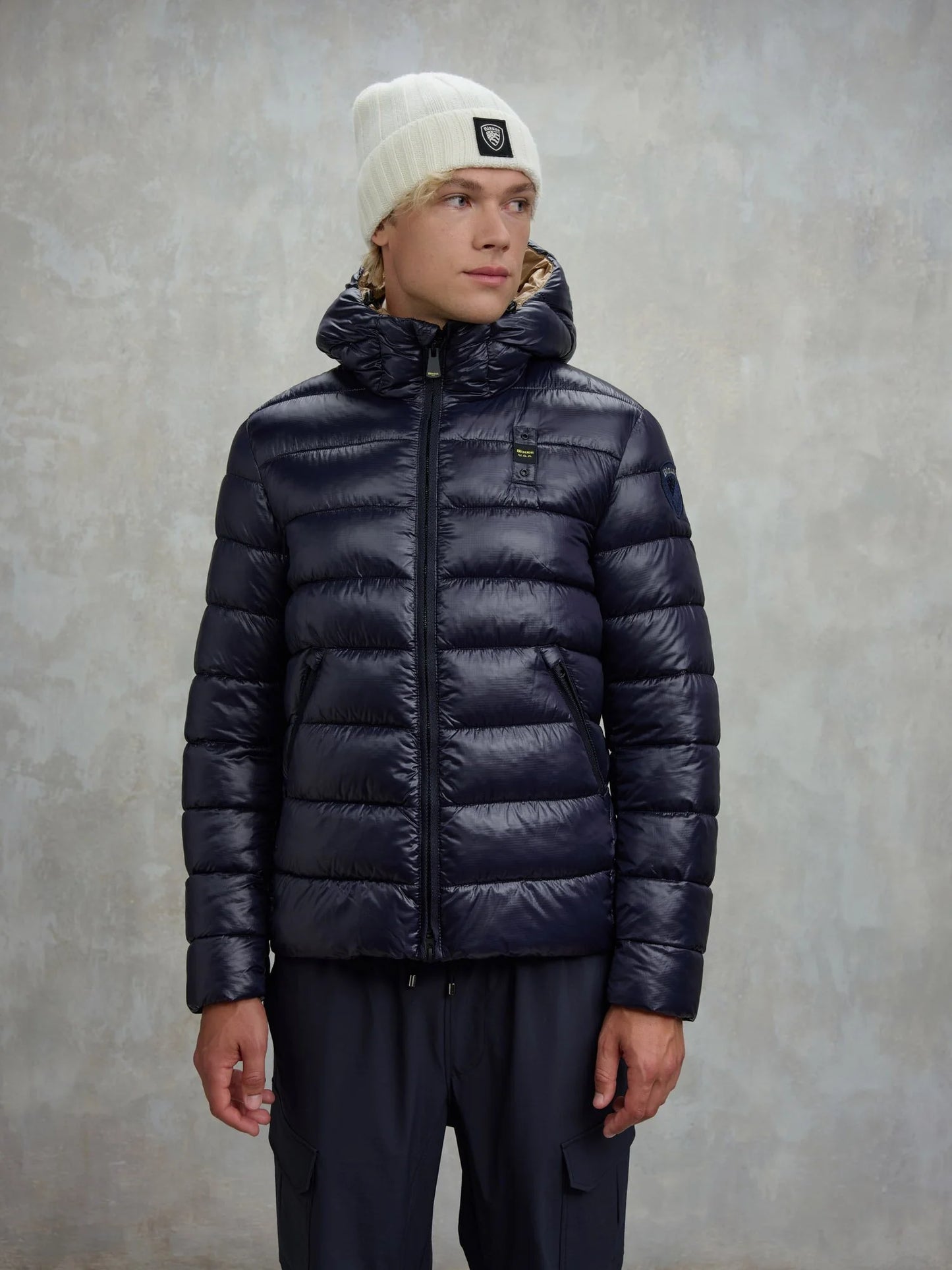 BLAUER GIUBBETTO UOMO IN NYLON ECO ADAMS 25WBLUC02079-A05958 BLU 888