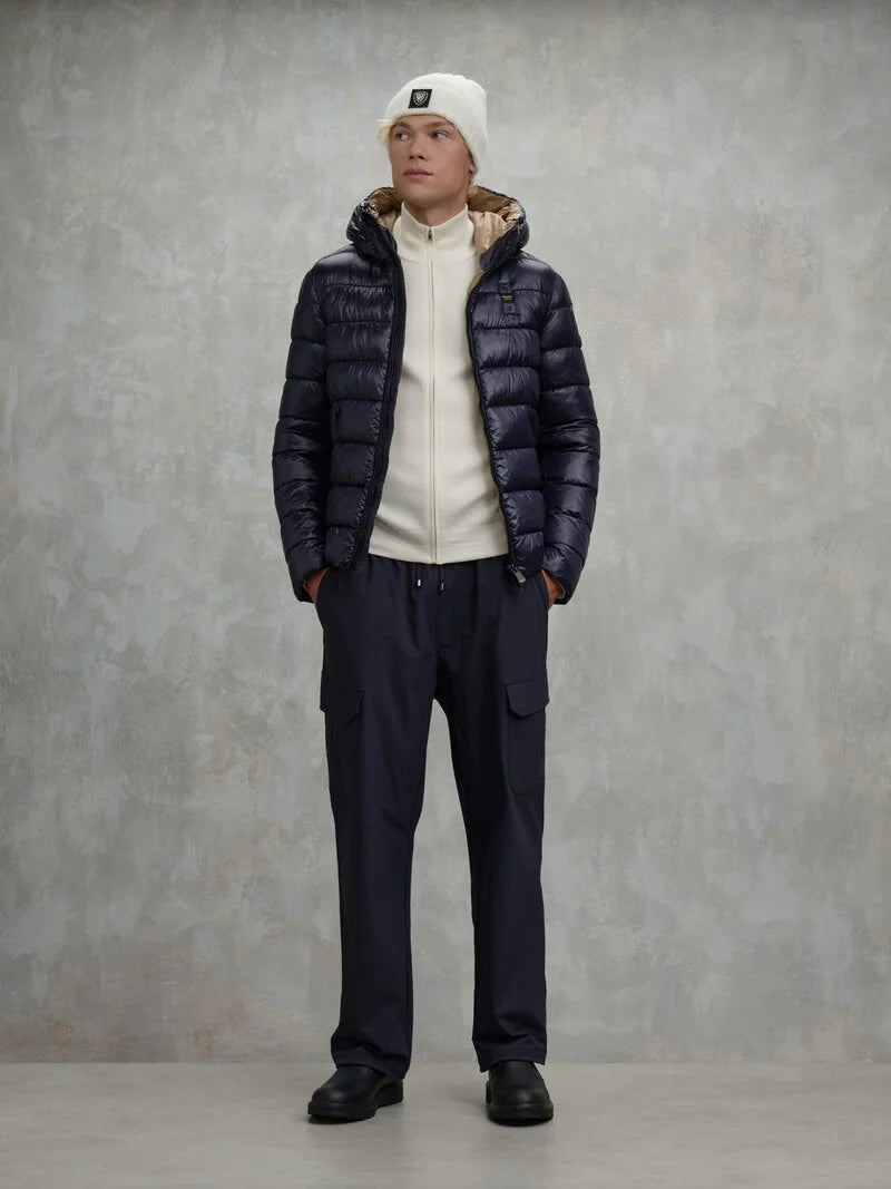 BLAUER GIUBBETTO UOMO IN NYLON ECO ADAMS 25WBLUC02079-A05958 BLU 888