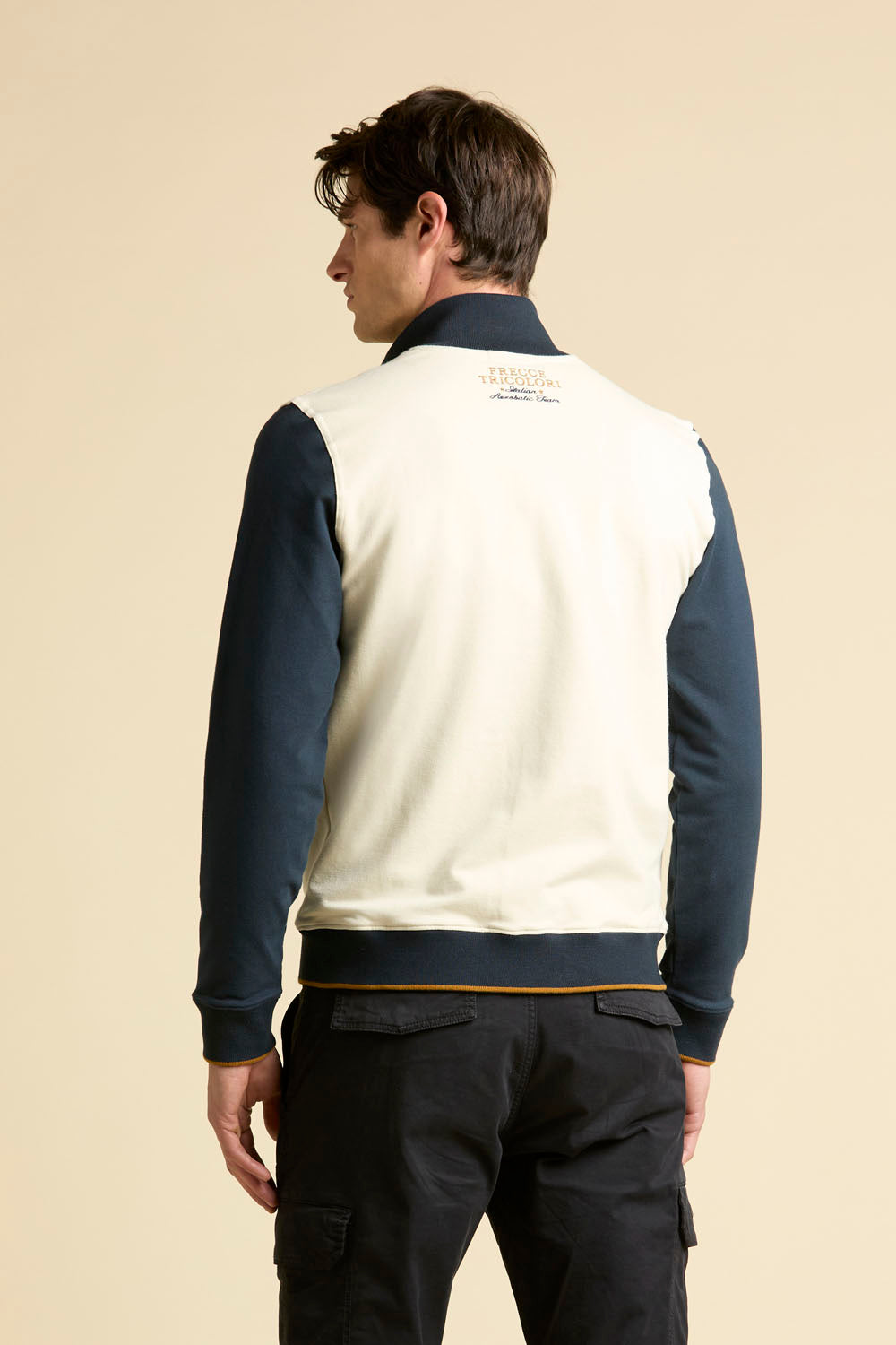 Felpa AERONAUTICA MILITARE full-zip ricamata Frecce Tricolori
